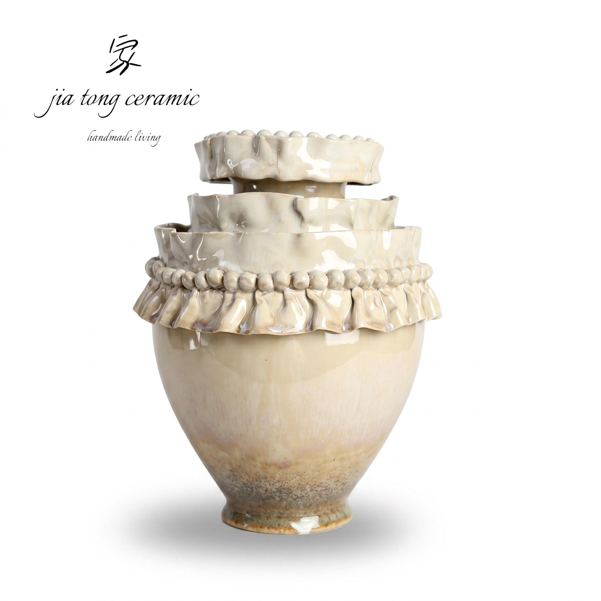Ivory Ceramic Vase