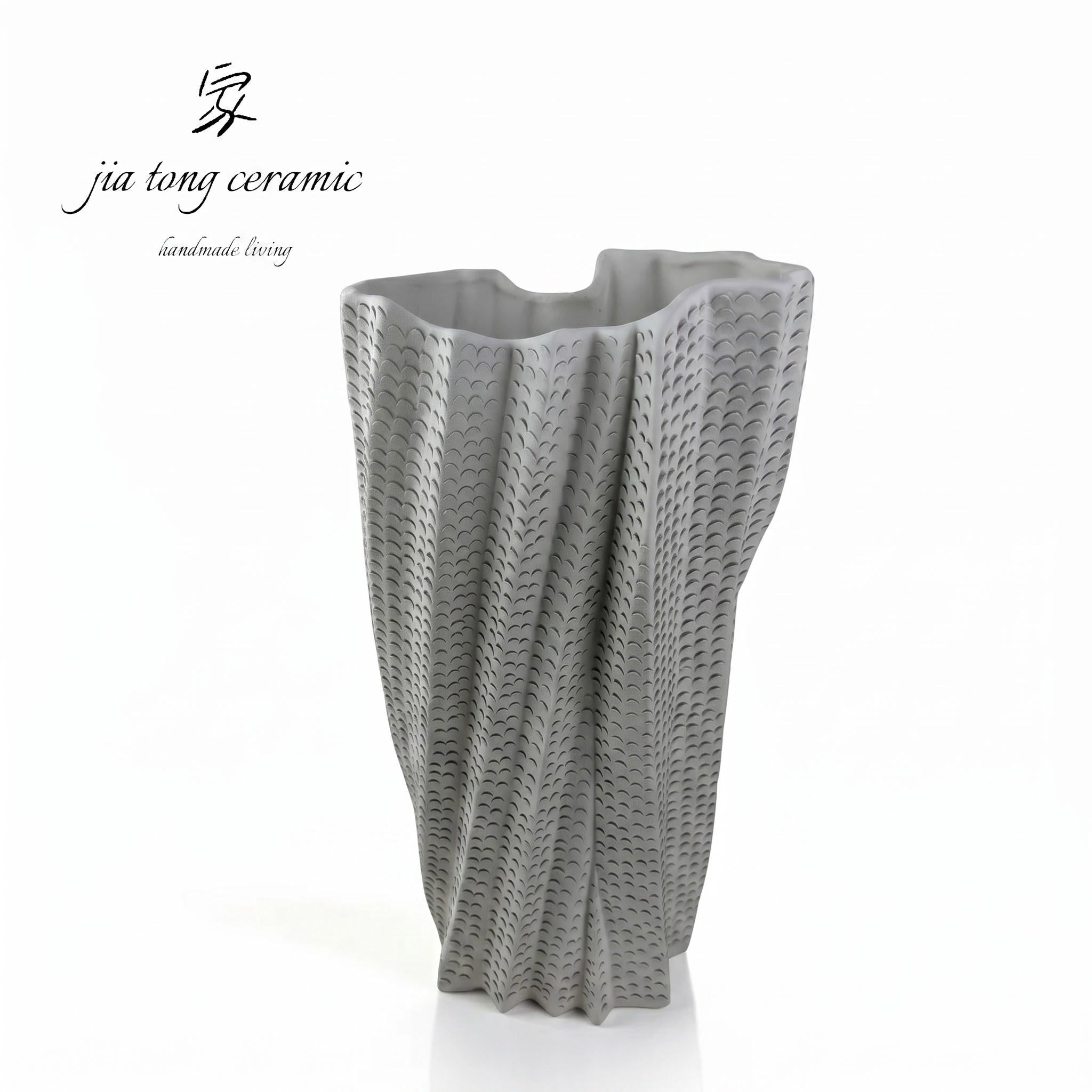 Gray Ceramic Vase