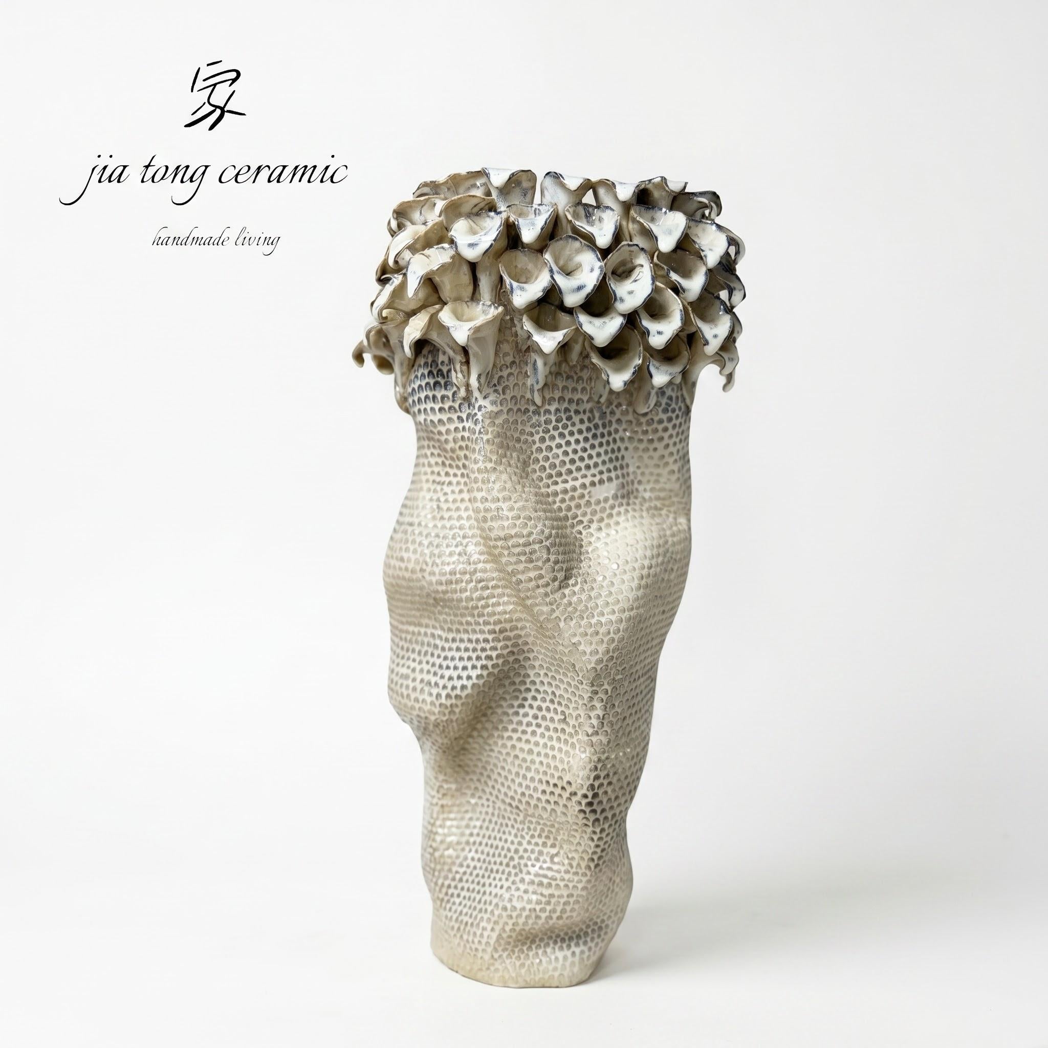 Pierced Ceramic Candle Holder