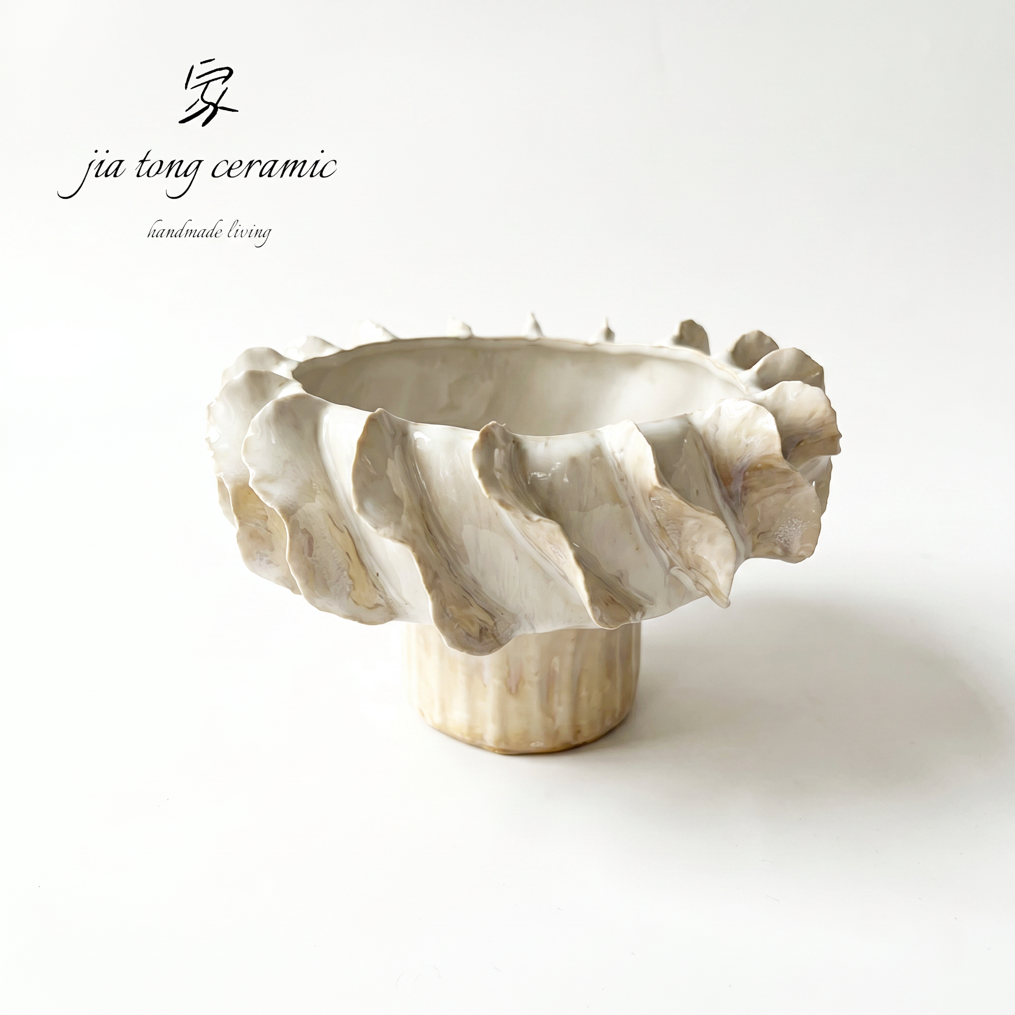 Handcrafted Ceramic Bowl & Tray