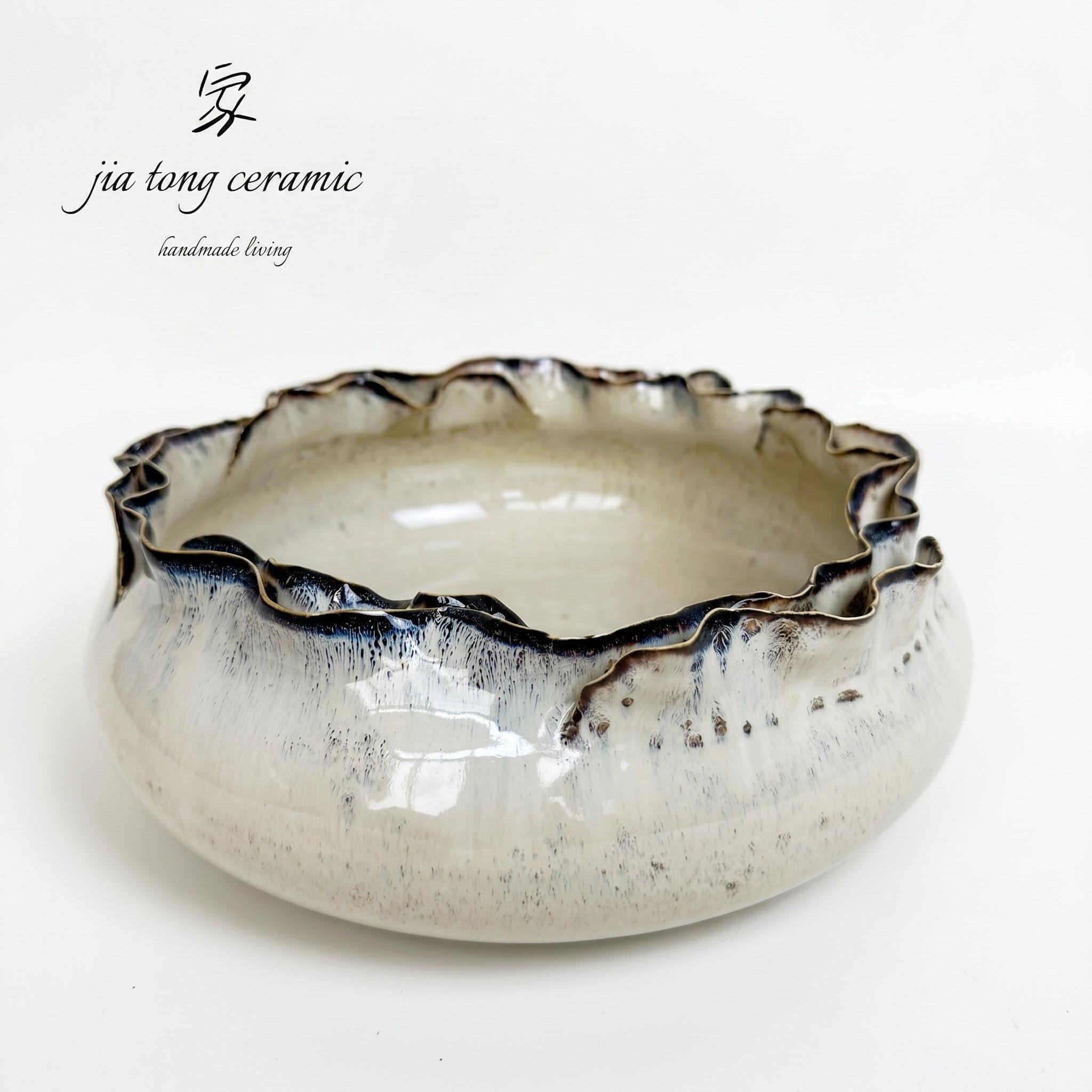Handcrafted Ceramic Bowl & Tray