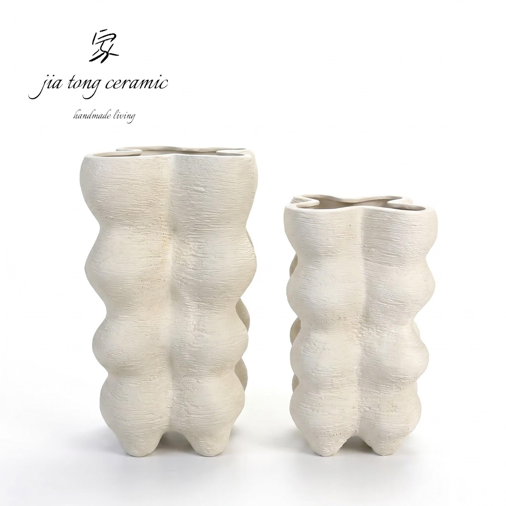 Ivory Ceramic Vase