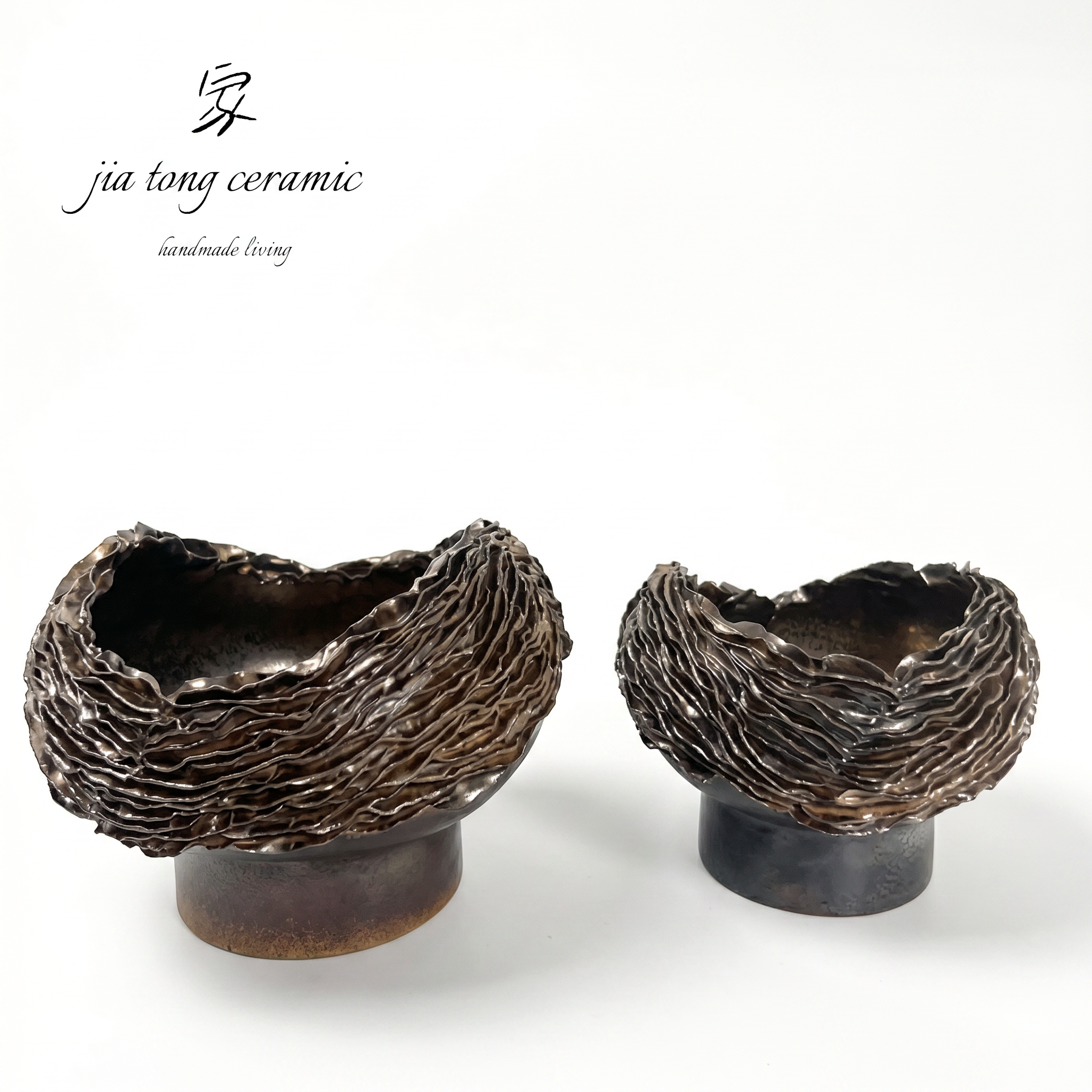 Handcrafted Ceramic Bowl & Tray