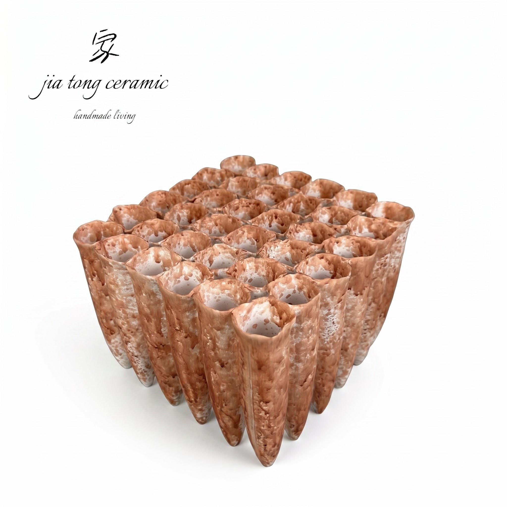 Square Ceramic Candle Holder