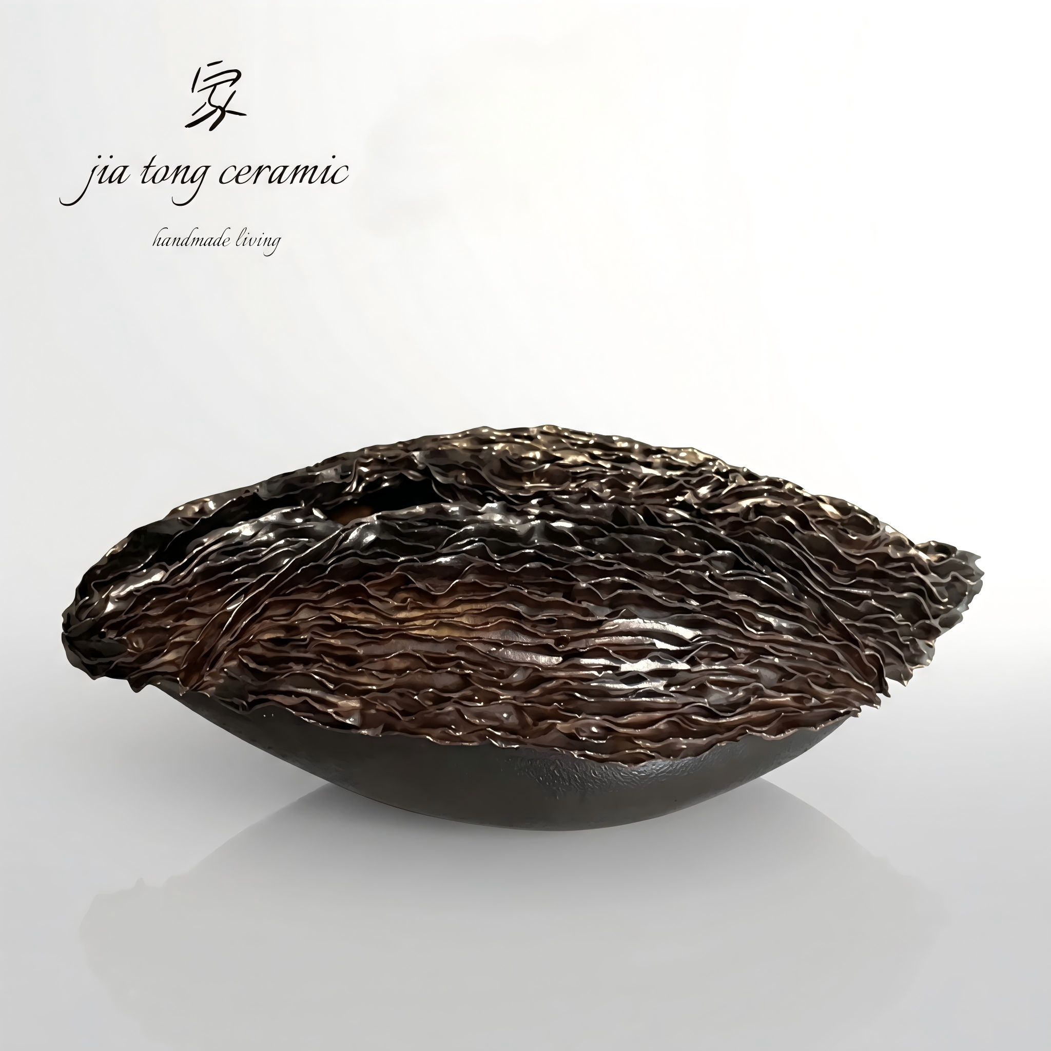 Handcrafted Ceramic Bowl & Tray