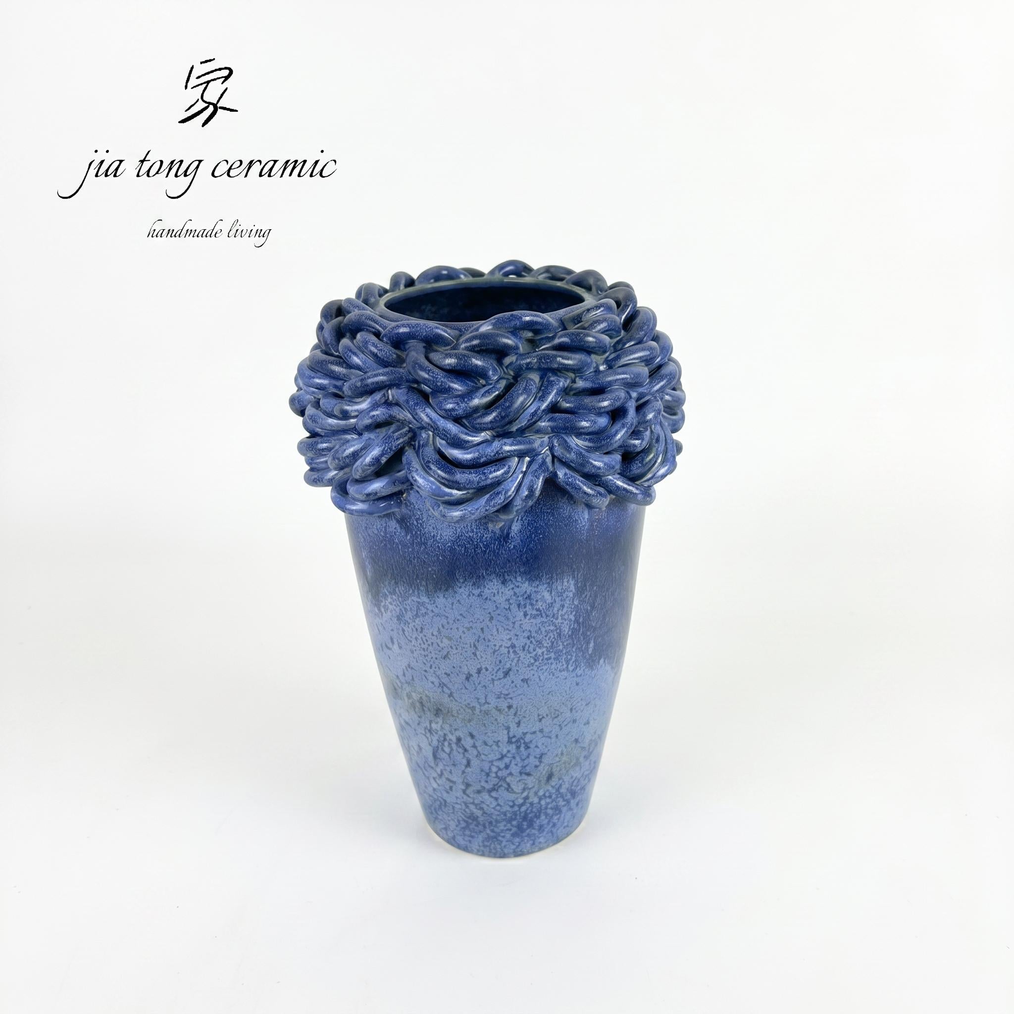Blue Ceramic Vase