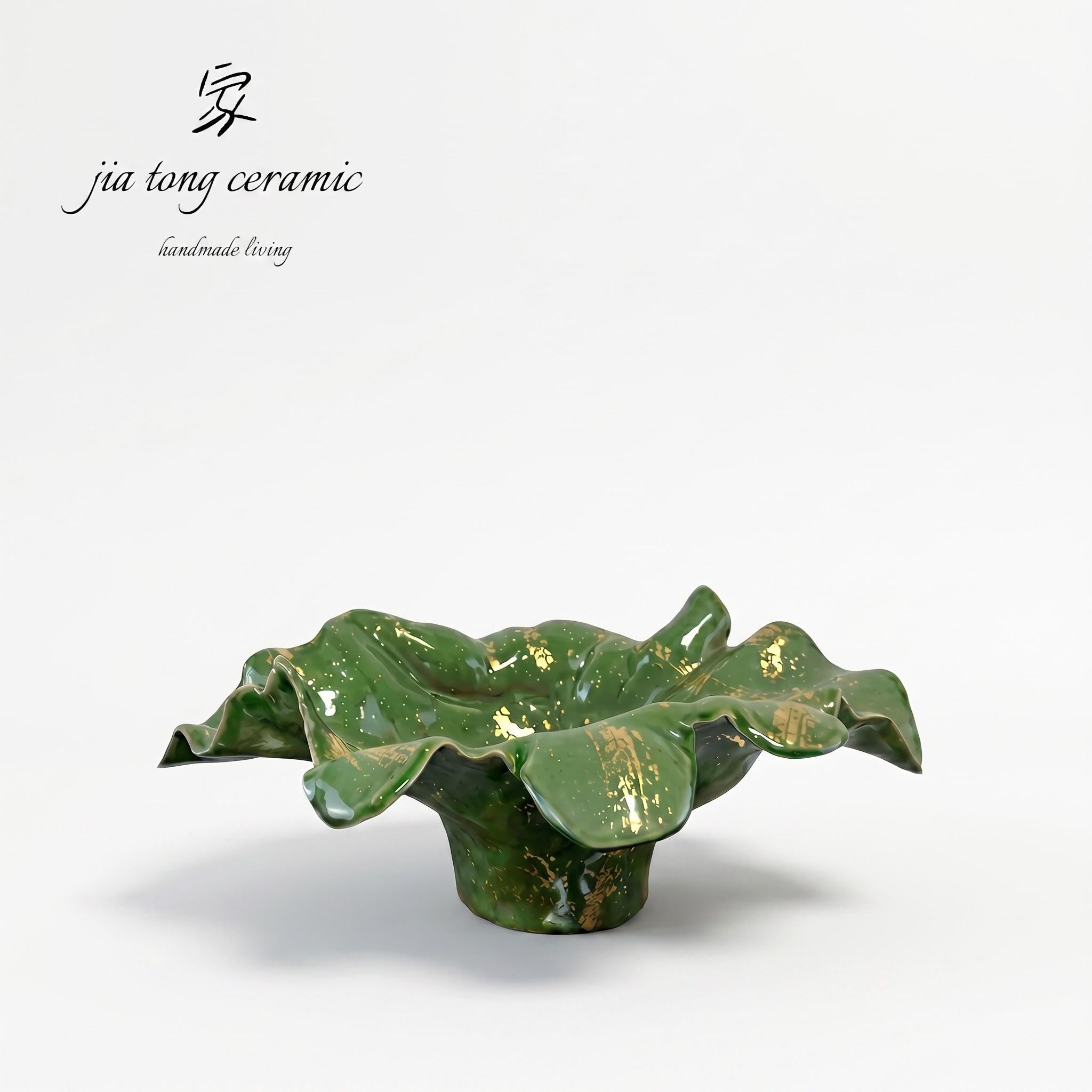 Handcrafted Ceramic Bowl & Tray