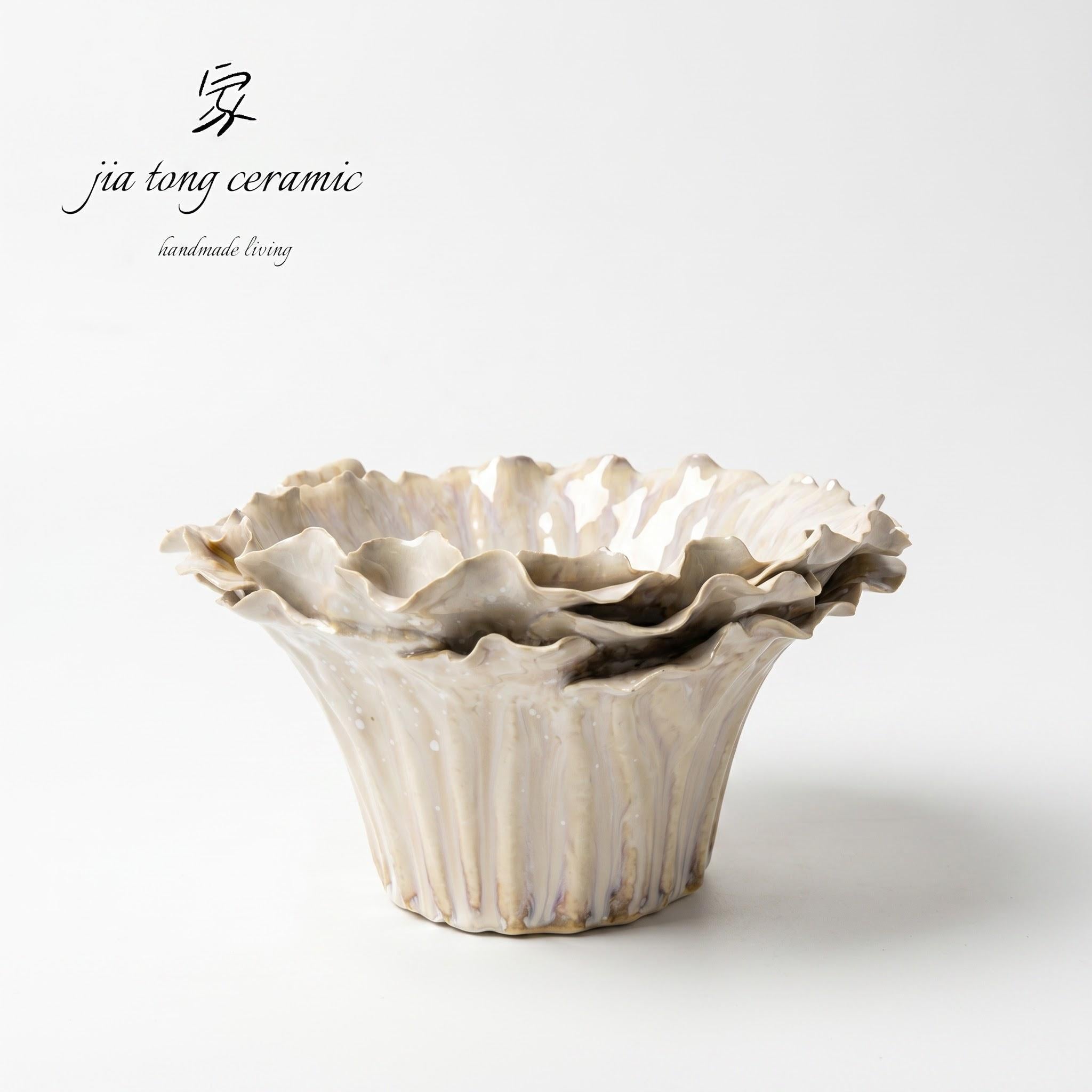 Handcrafted Ceramic Bowl & Tray