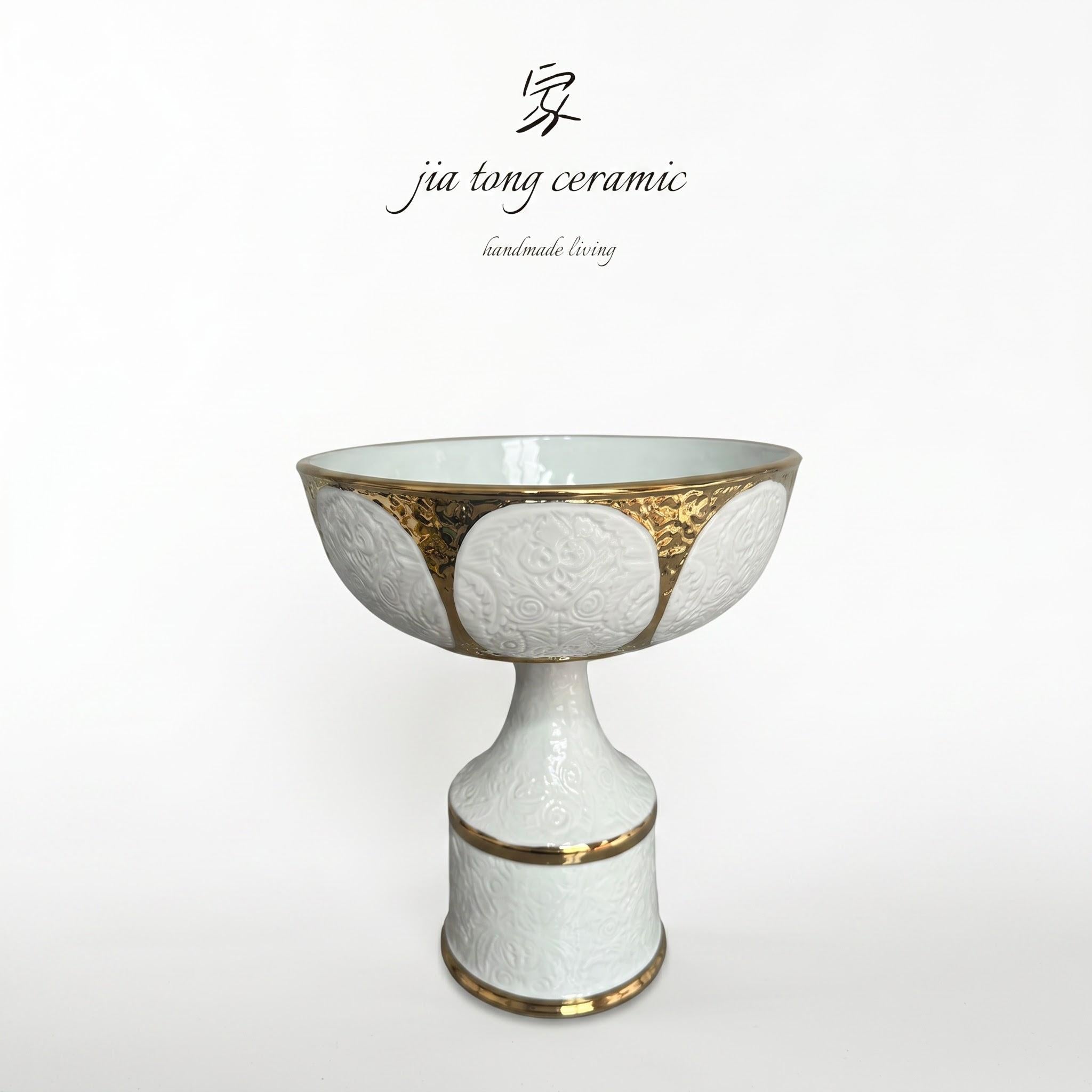 Handcrafted Ceramic Bowl & Tray