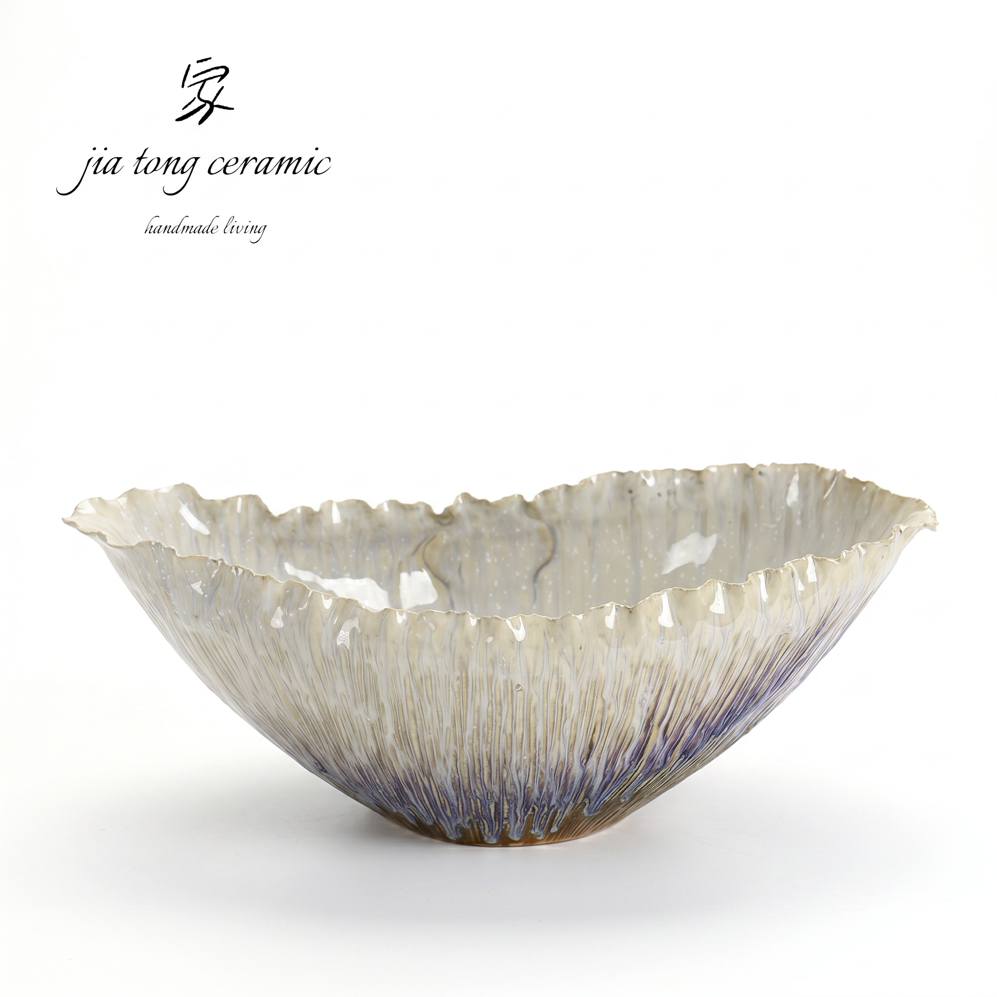 Handcrafted Ceramic Bowl & Tray