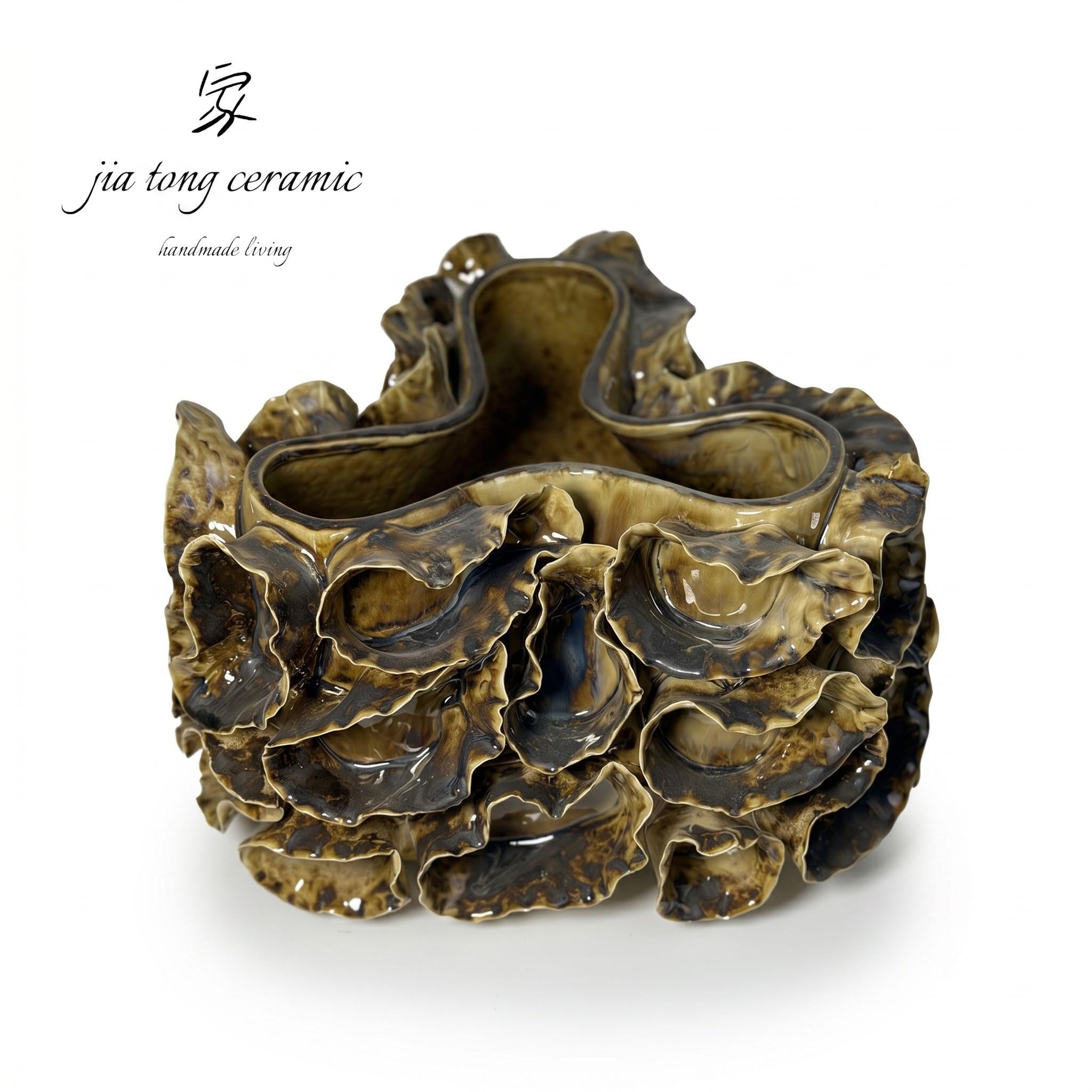 Handcrafted Ceramic Bowl & Tray