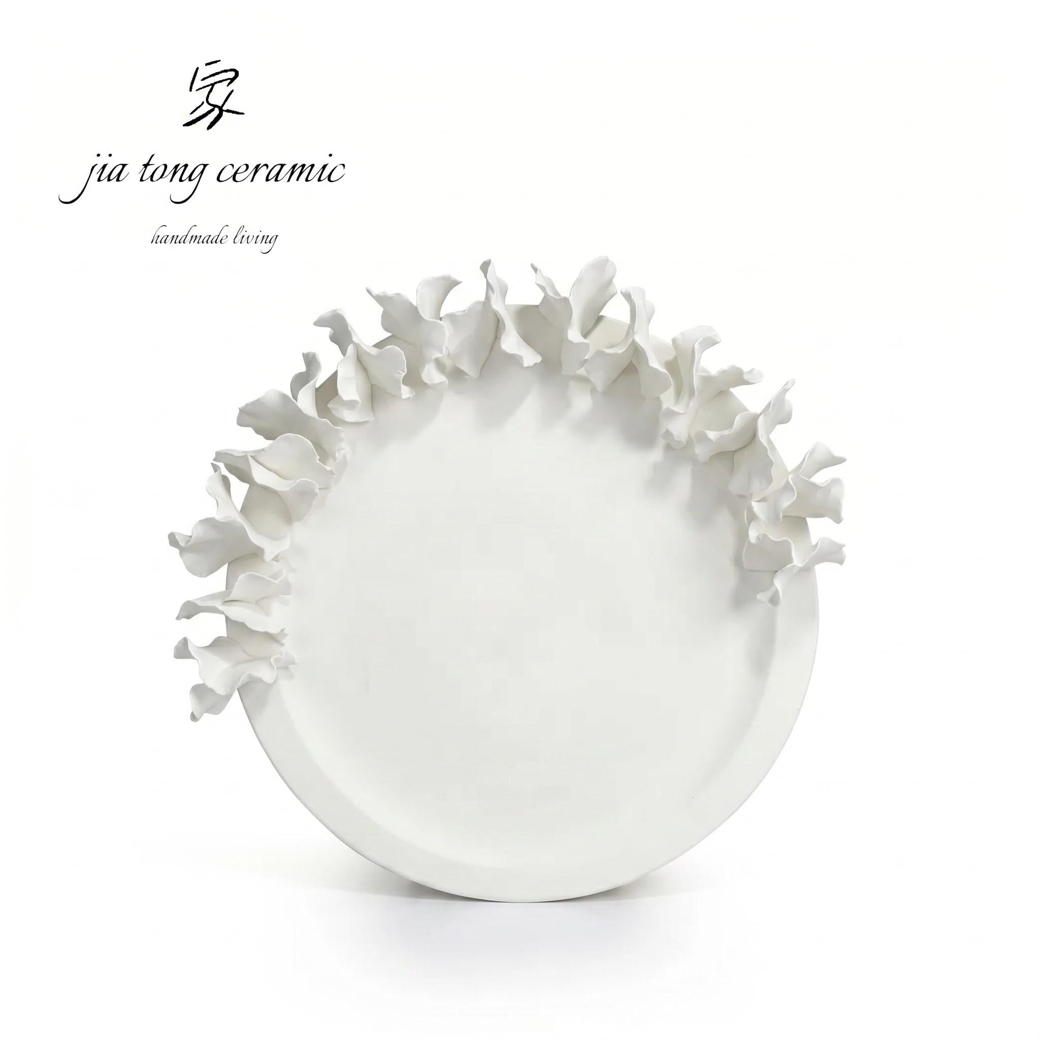 Handcrafted Ceramic Bowl & Tray