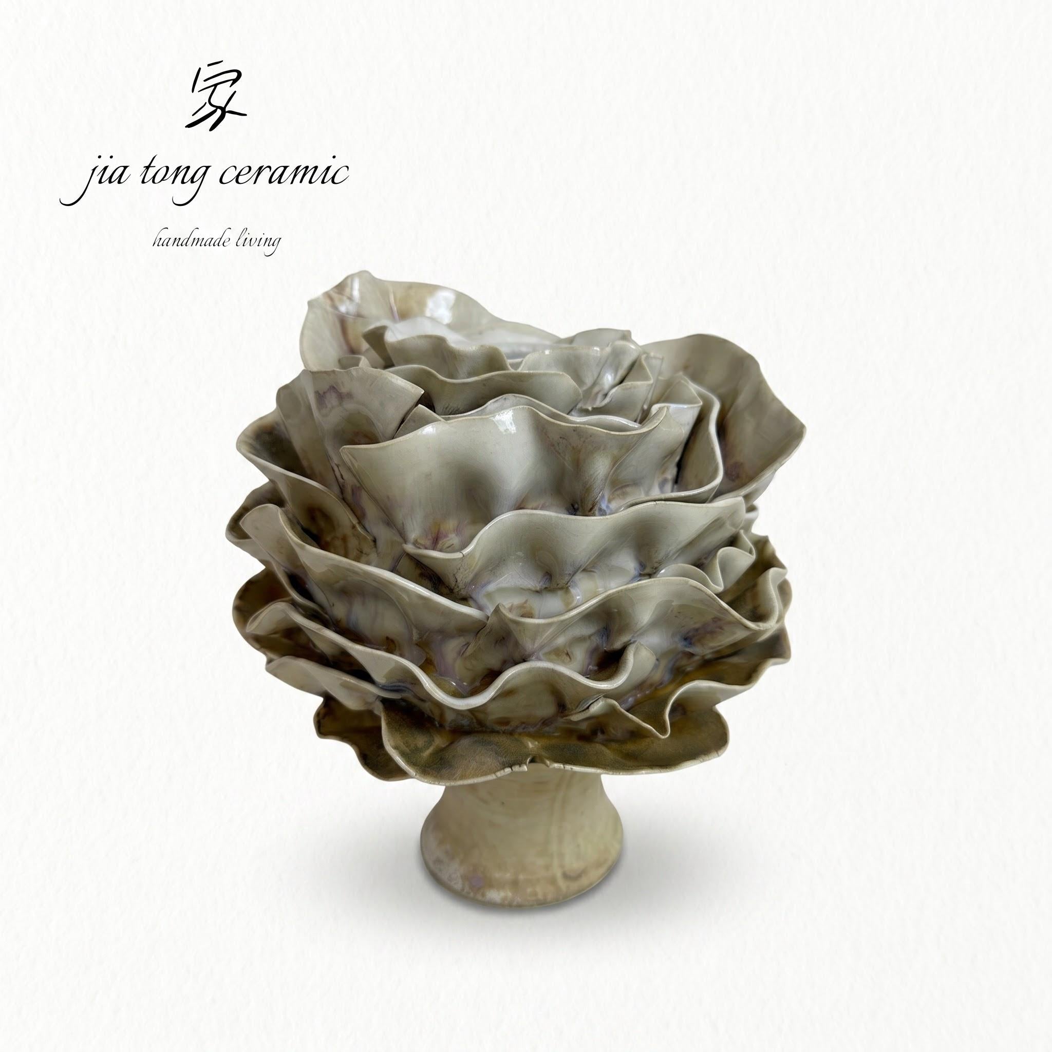 Handcrafted Ceramic Bowl & Tray