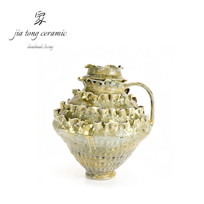 Gold Ceramic Vase