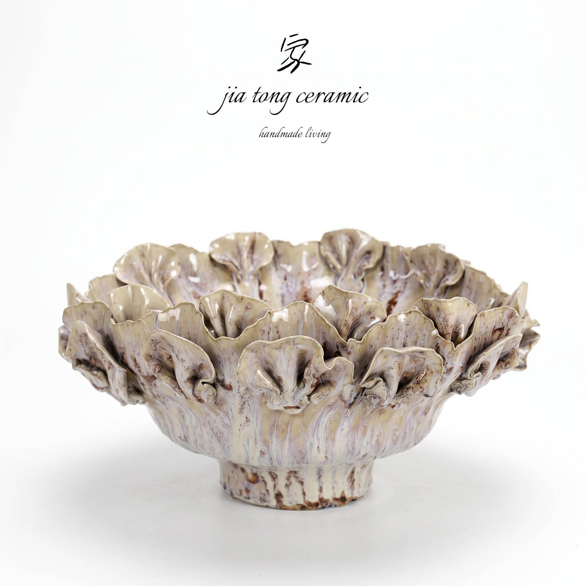 Handcrafted Ceramic Bowl & Tray