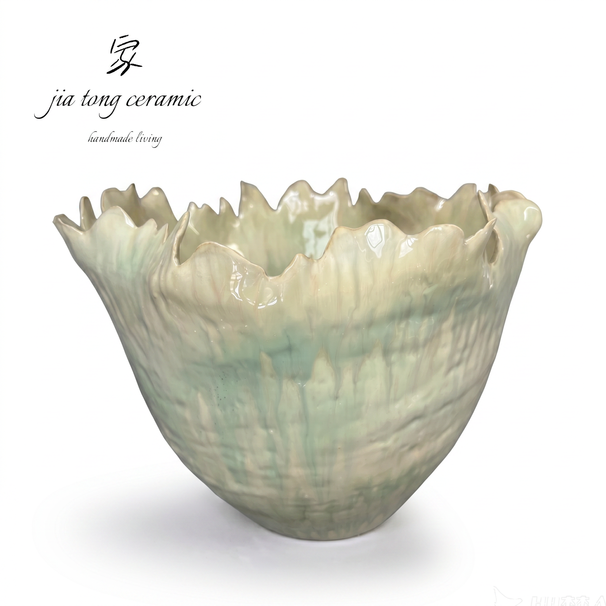 Handcrafted Ceramic Bowl & Tray