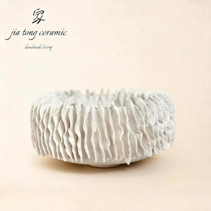 Handcrafted Ceramic Bowl & Tray