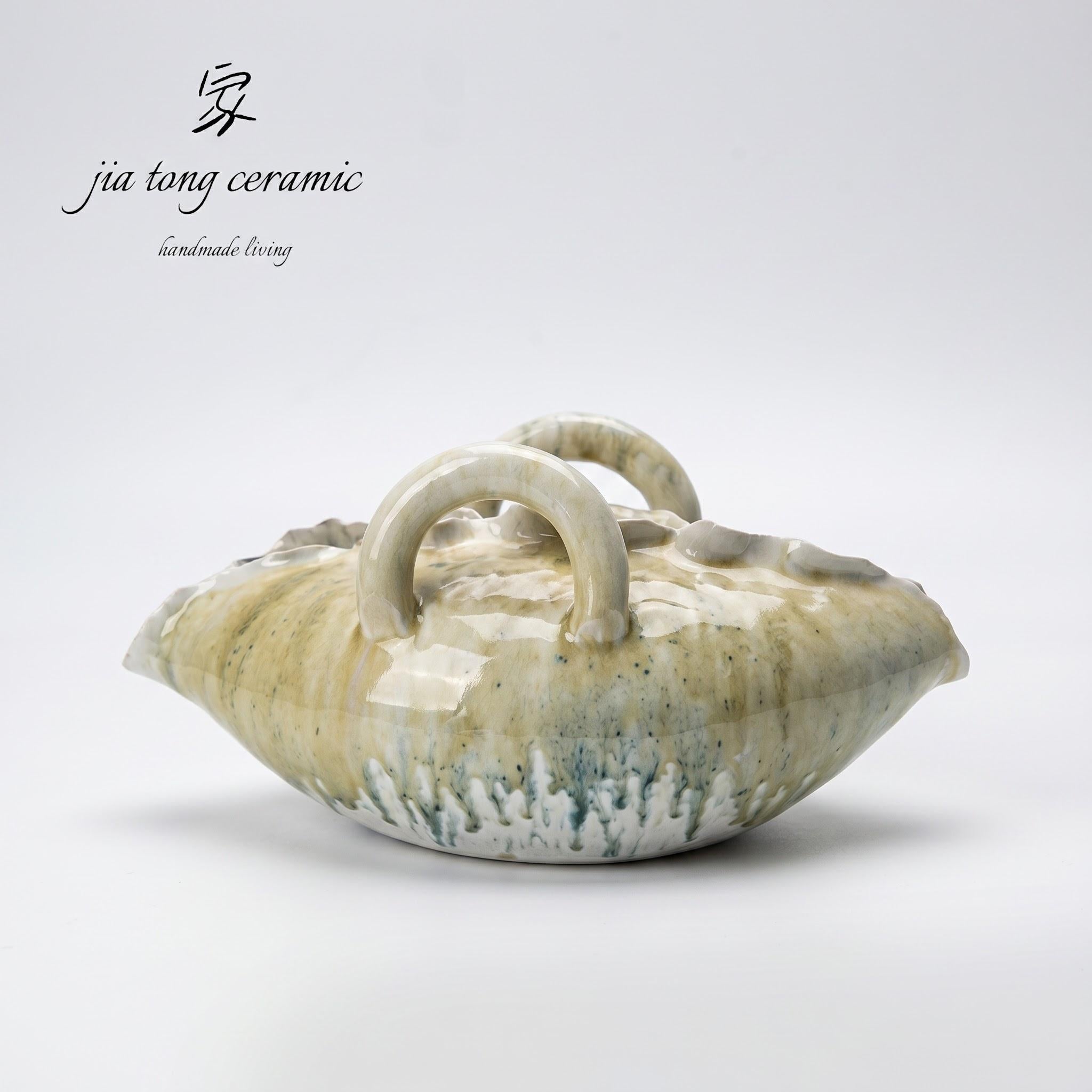 Handcrafted Ceramic Bowl & Tray