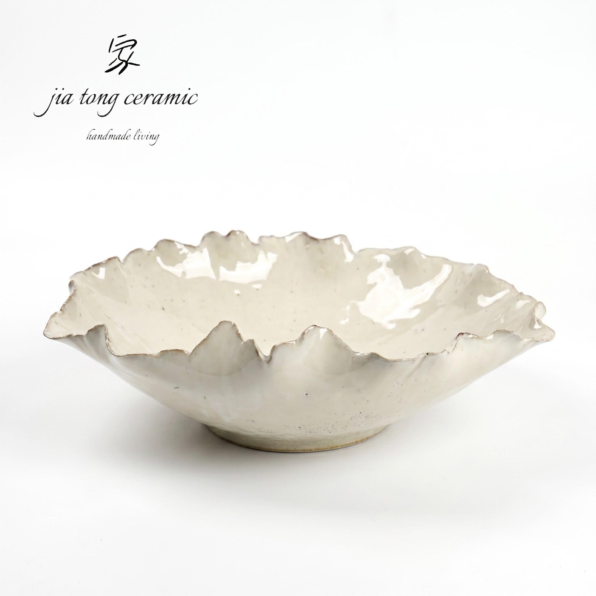 Handcrafted Ceramic Bowl & Tray