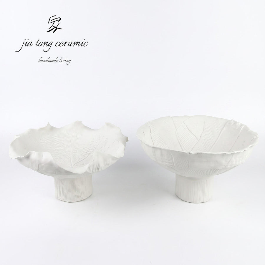 Decorative ceramic bowls and trays