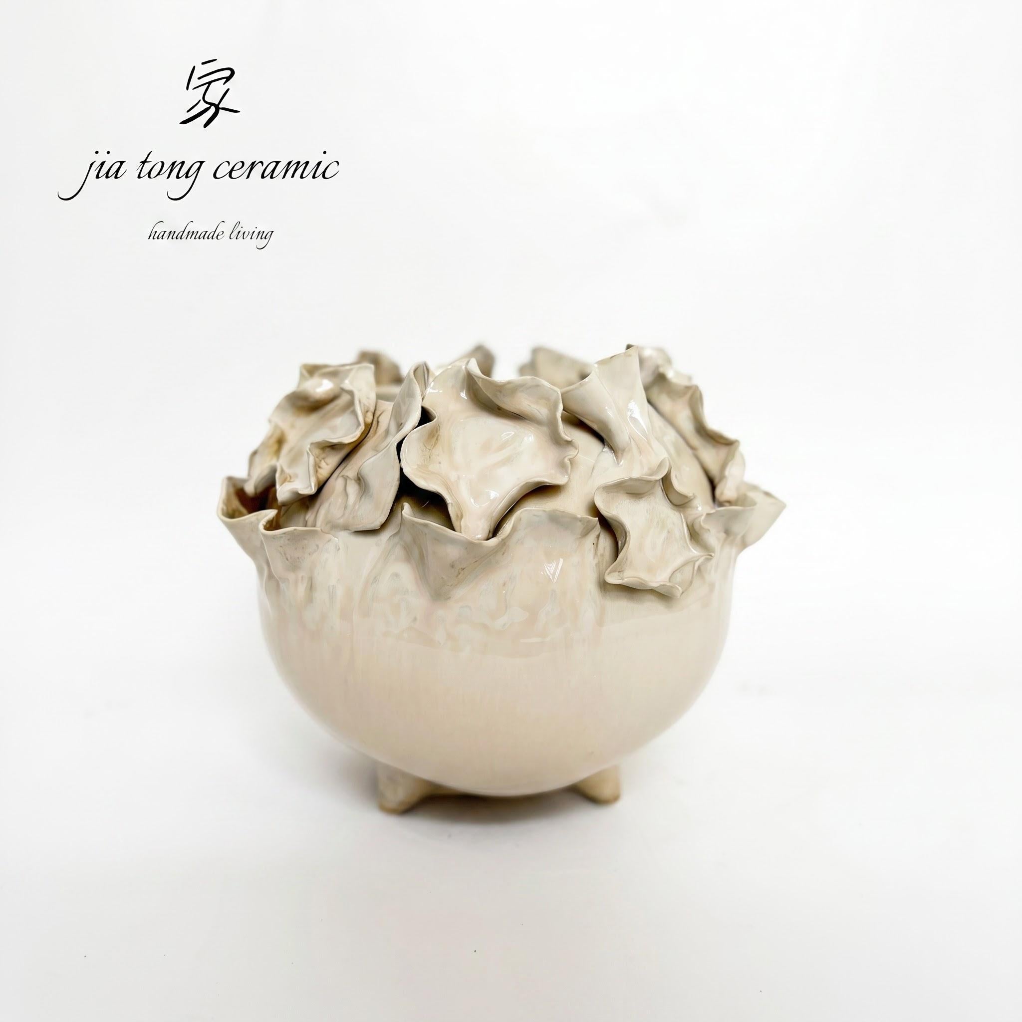 Handcrafted Ceramic Bowl & Tray