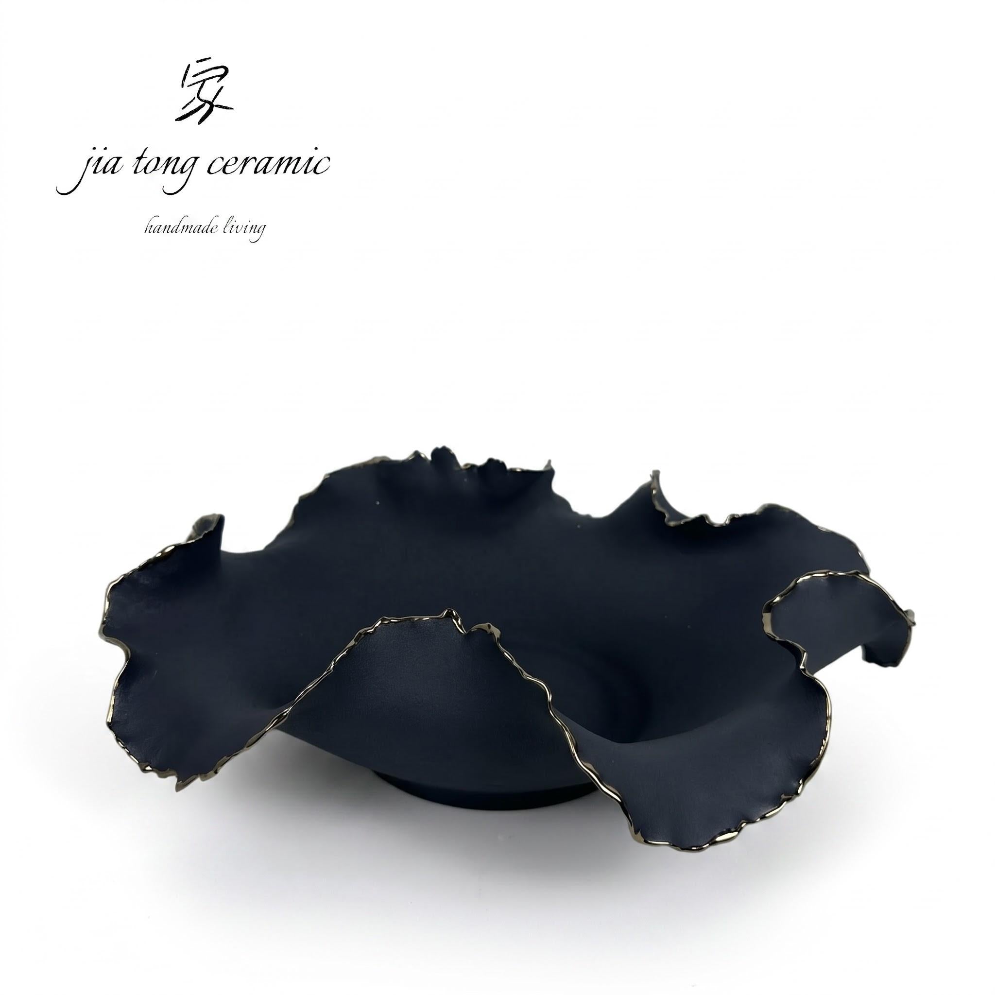 Handcrafted Ceramic Bowl & Tray