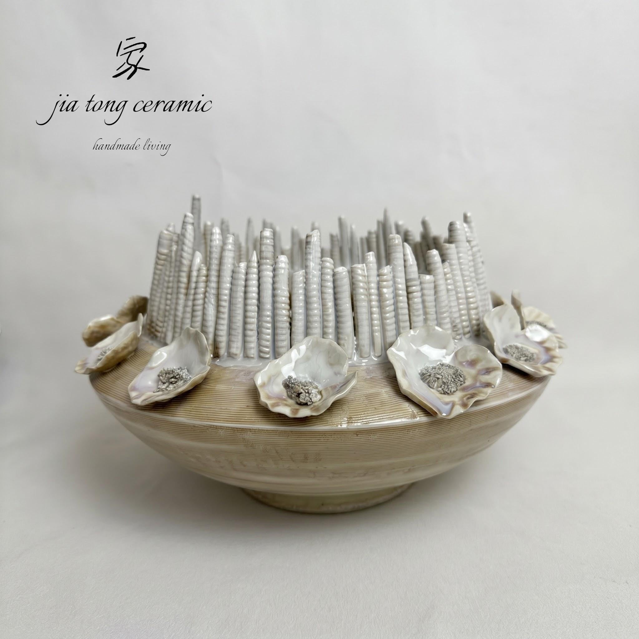 Handcrafted Ceramic Bowl & Tray