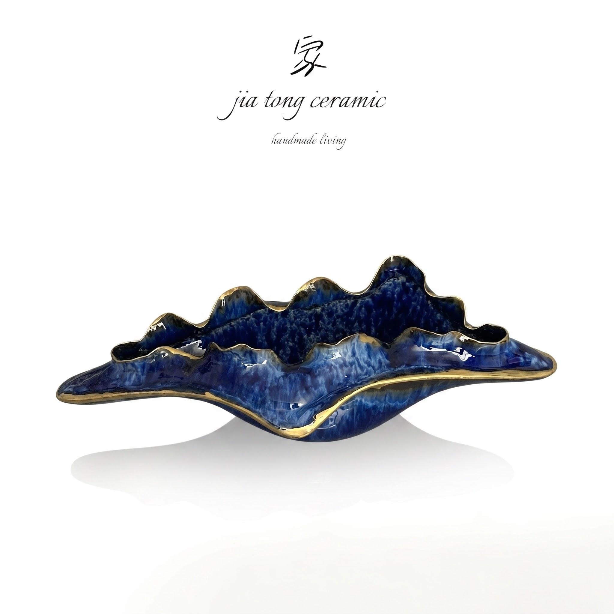 Handcrafted Ceramic Bowl & Tray
