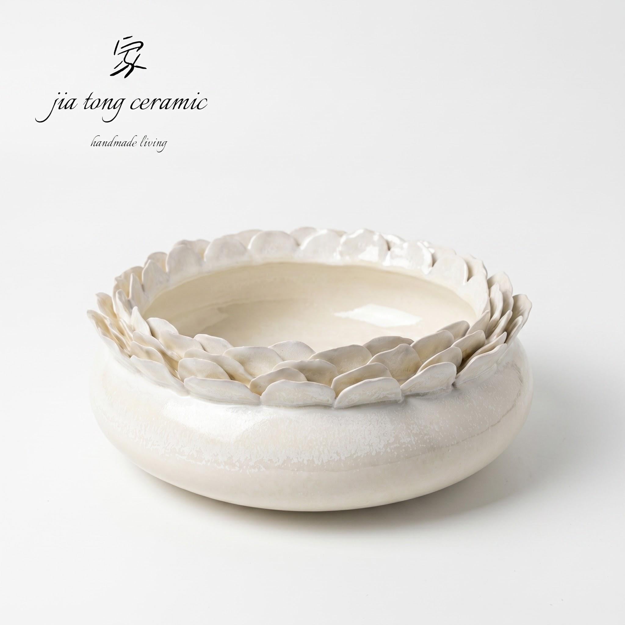 Handcrafted Ceramic Bowl & Tray