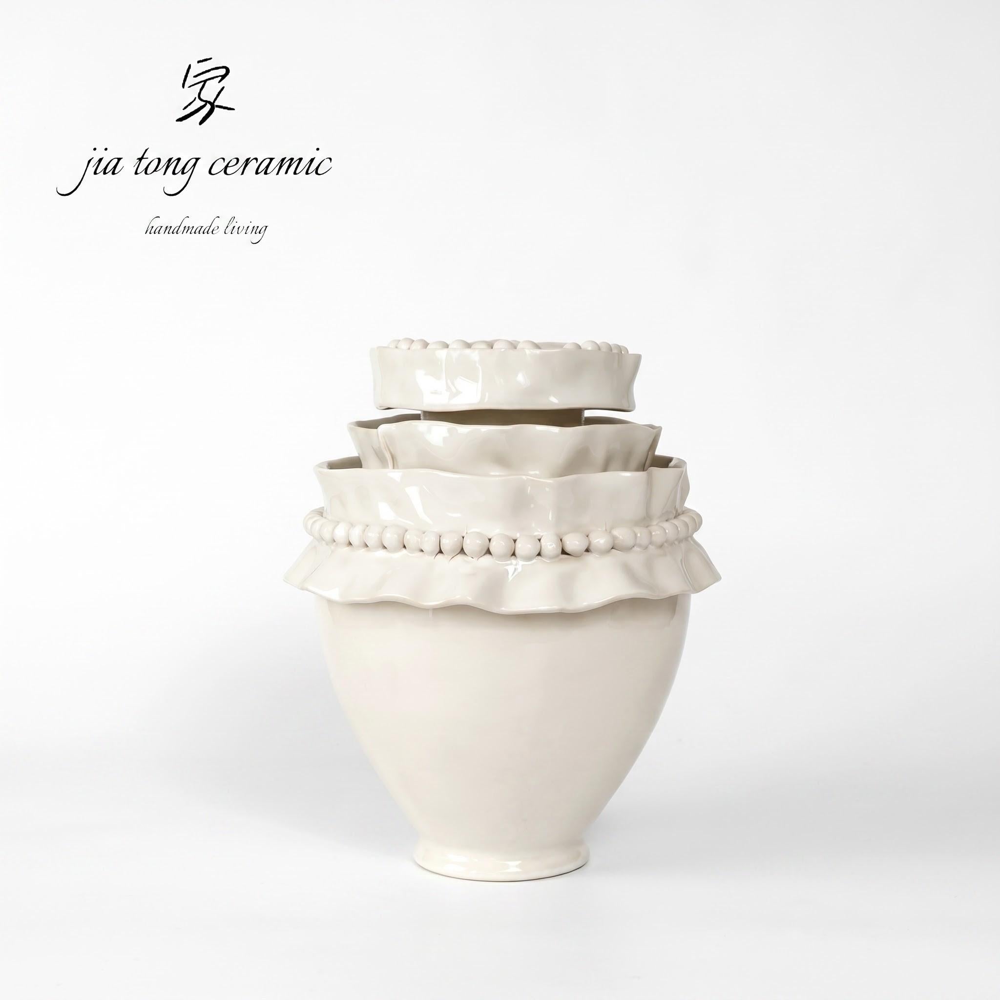 Ivory Ceramic Vase