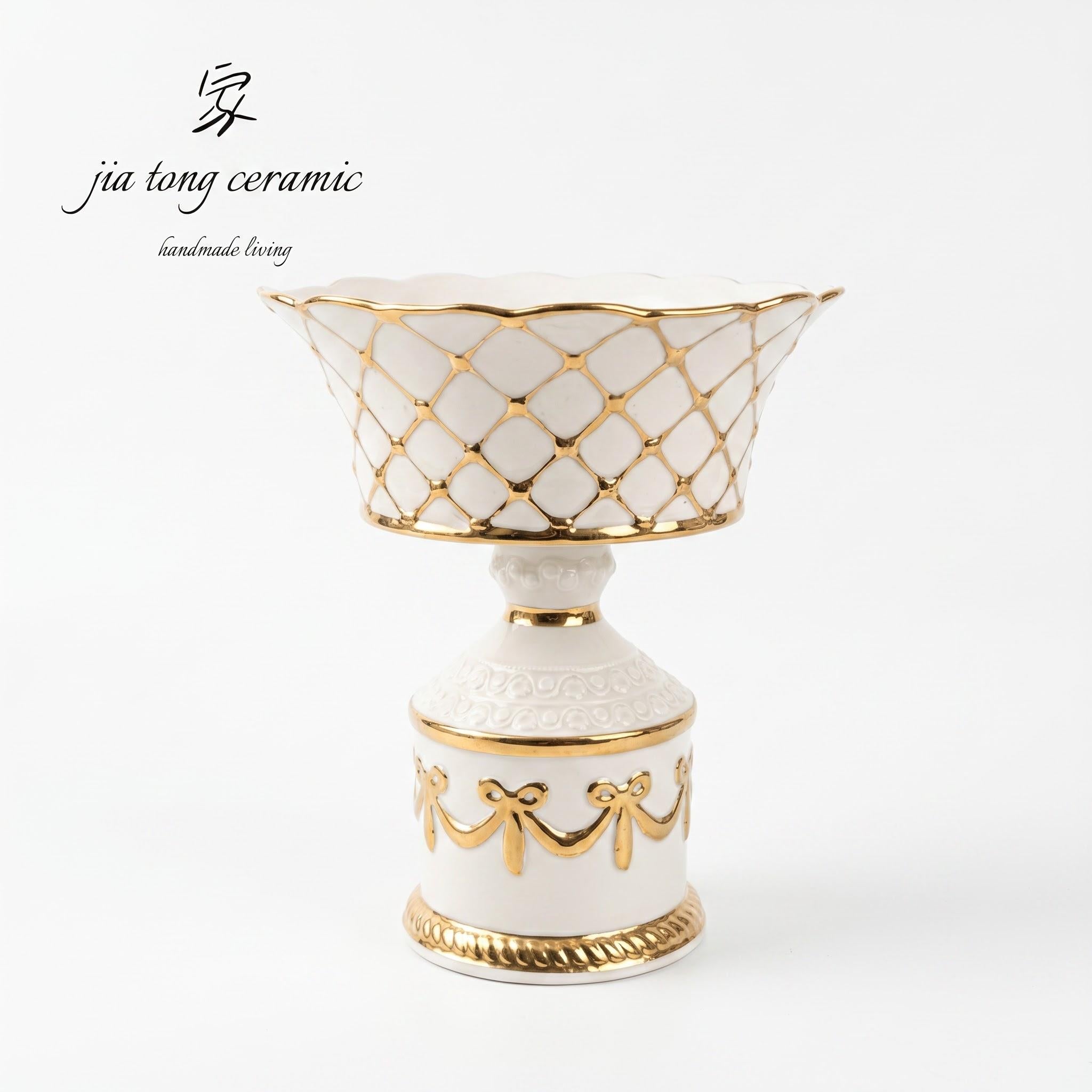 Handcrafted Ceramic Bowl & Tray
