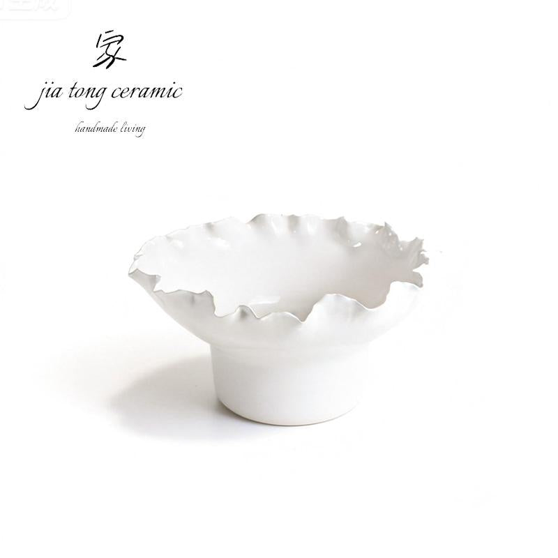 Handcrafted Ceramic Bowl & Tray