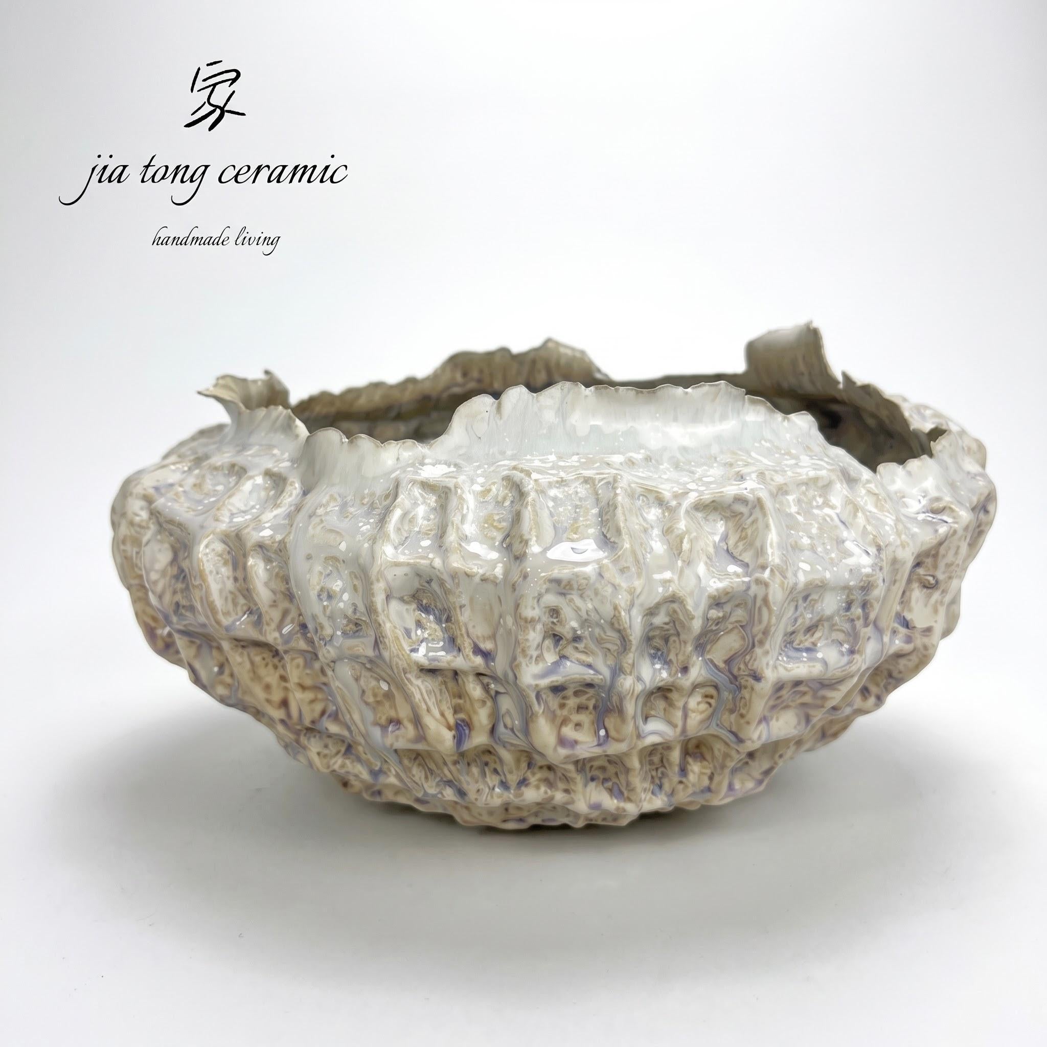 Handcrafted Ceramic Bowl & Tray