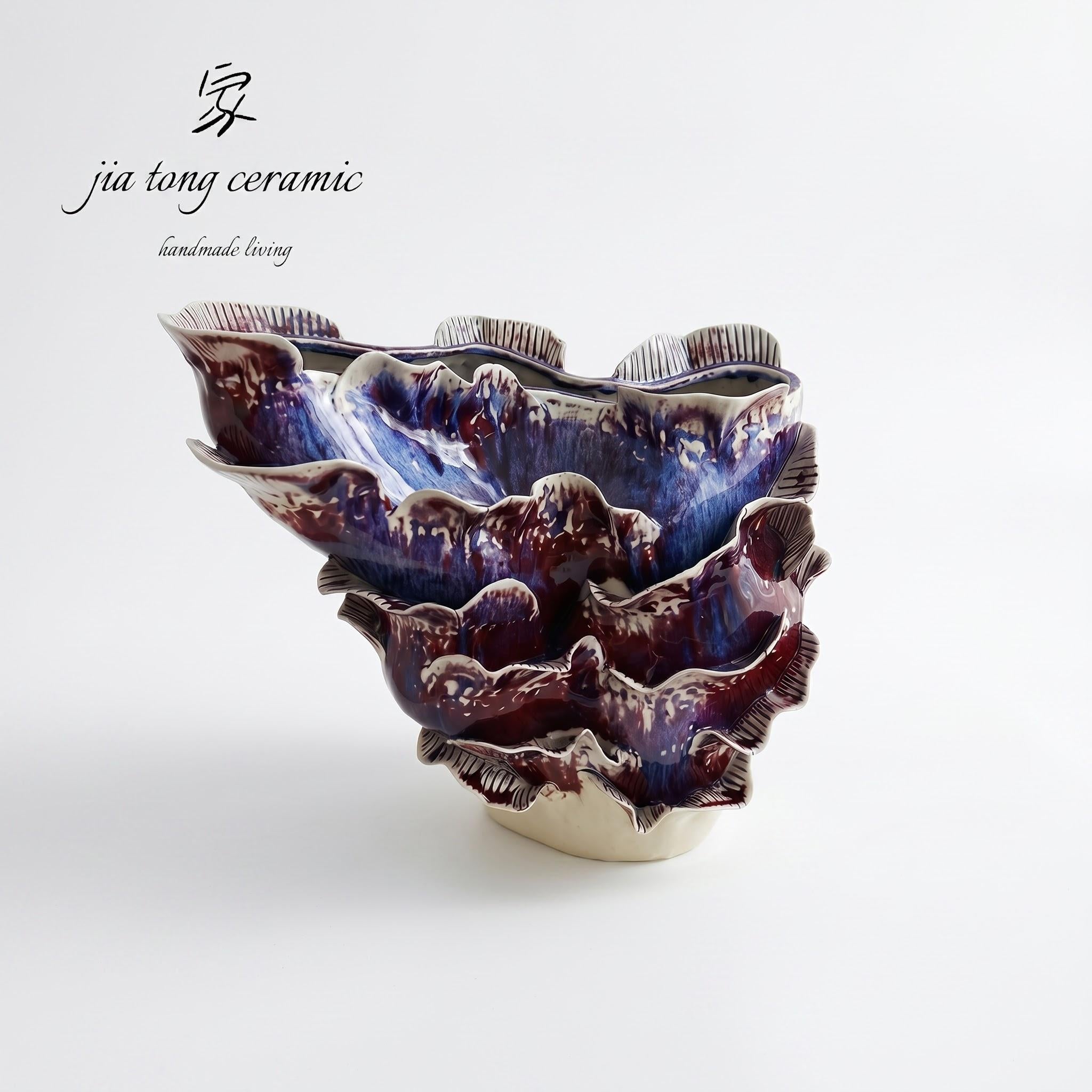 Handcrafted Ceramic Bowl & Tray