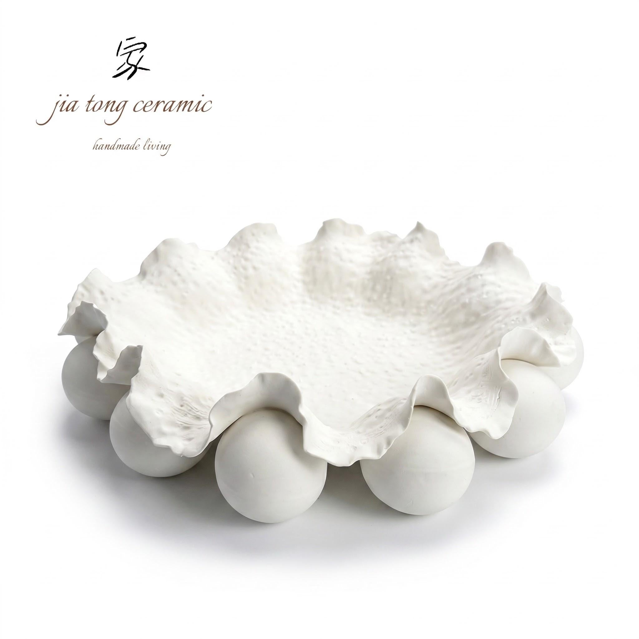 Handcrafted Ceramic Bowl & Tray