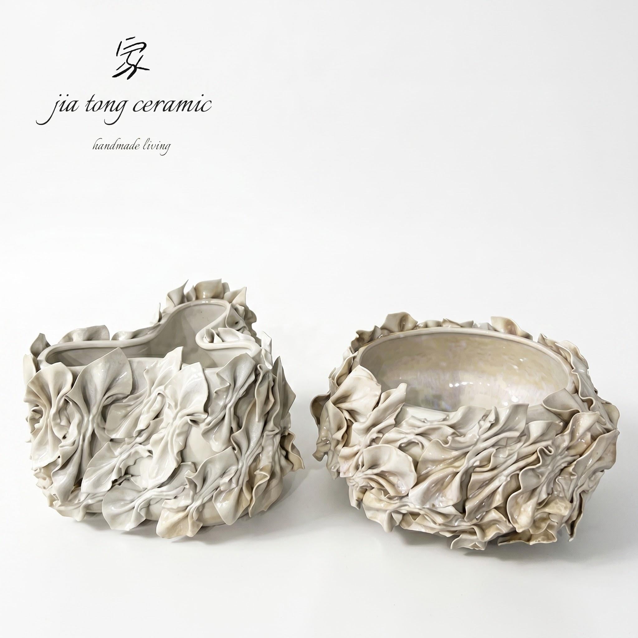 Handcrafted Ceramic Bowl & Tray
