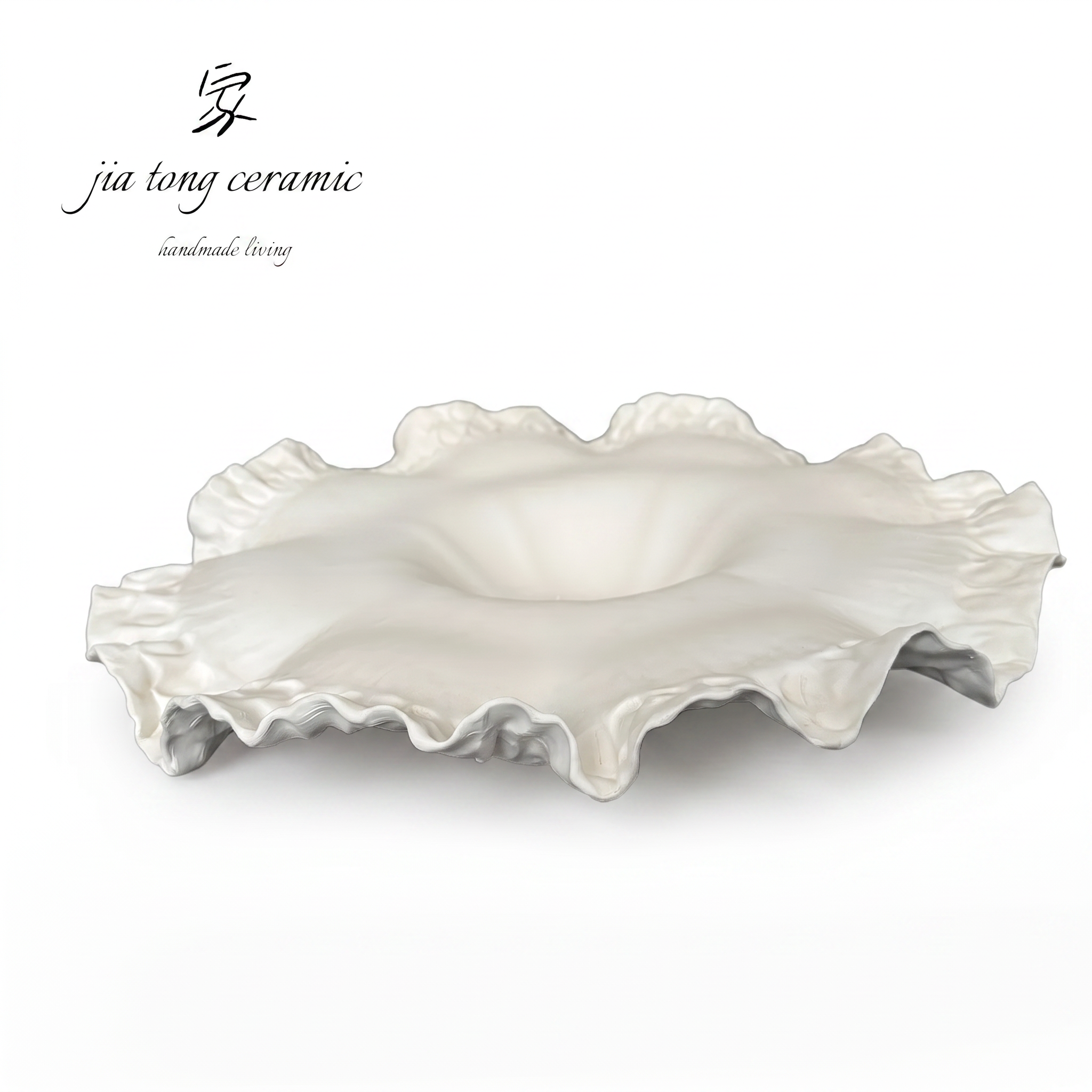 Handcrafted Ceramic Bowl & Tray