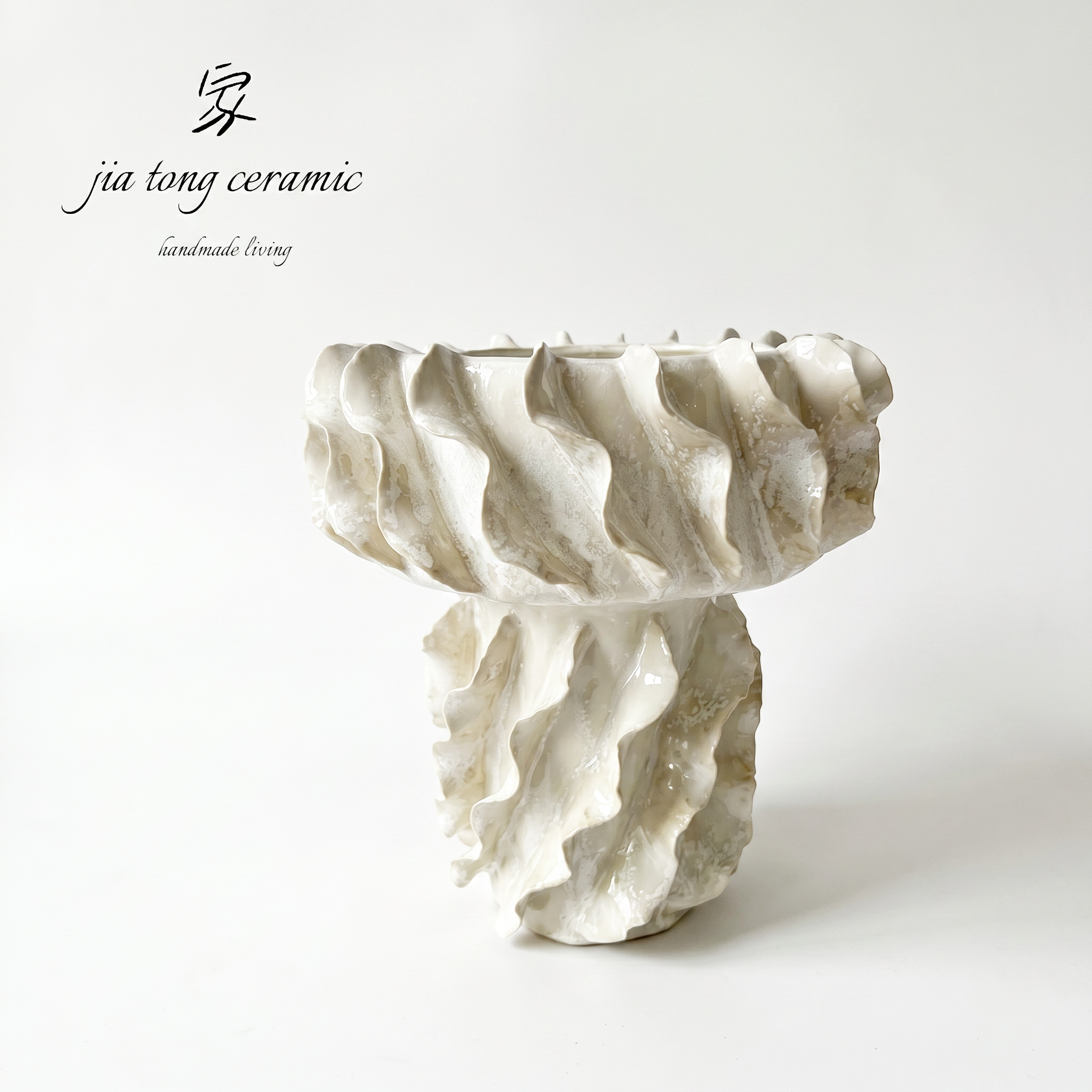 Handcrafted Ceramic Bowl & Tray