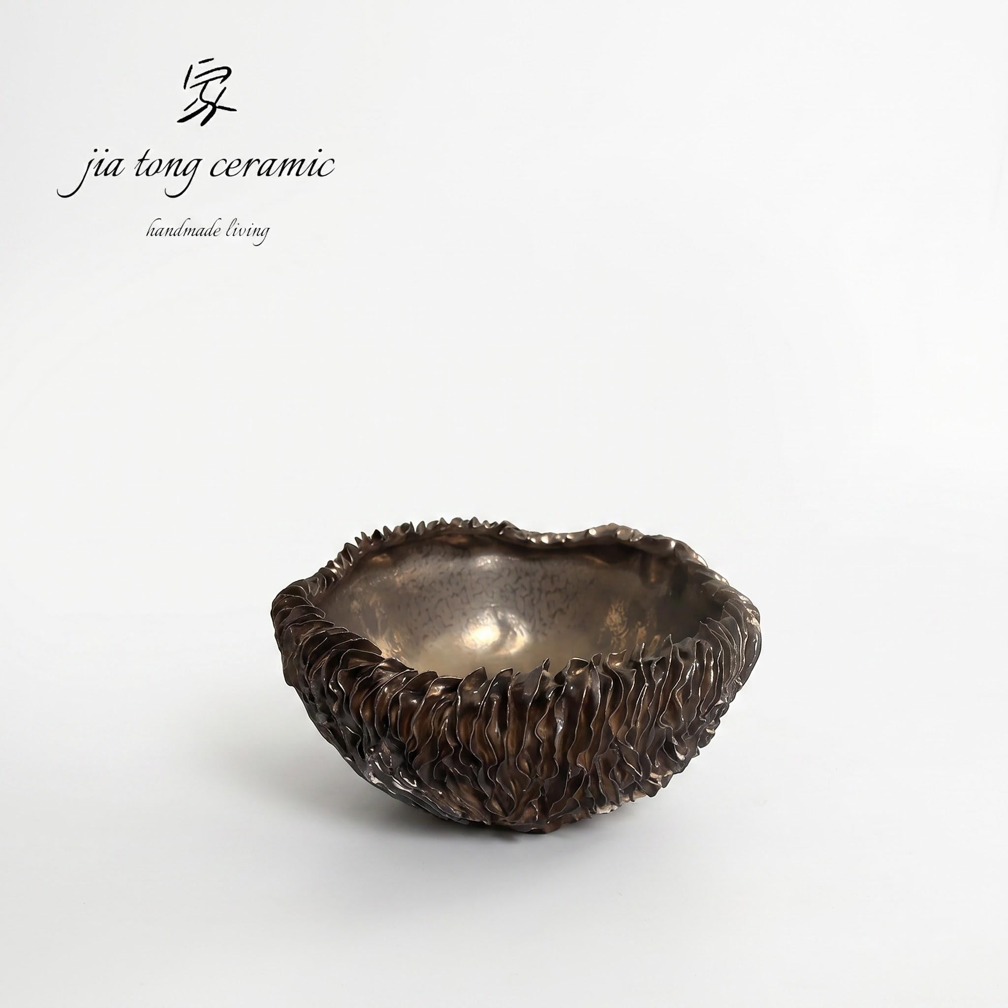 Handcrafted Ceramic Bowl & Tray