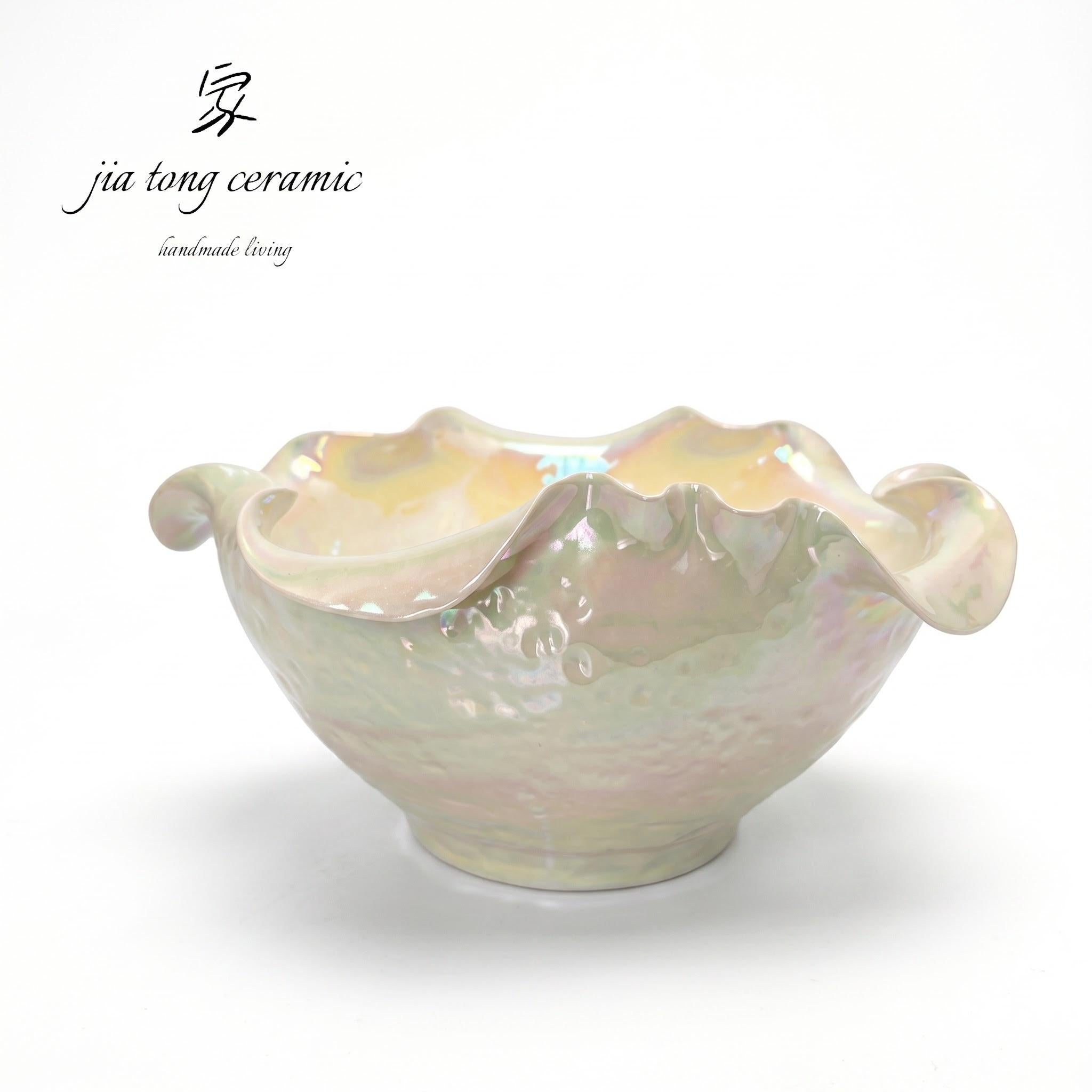 Handcrafted Ceramic Bowl & Tray