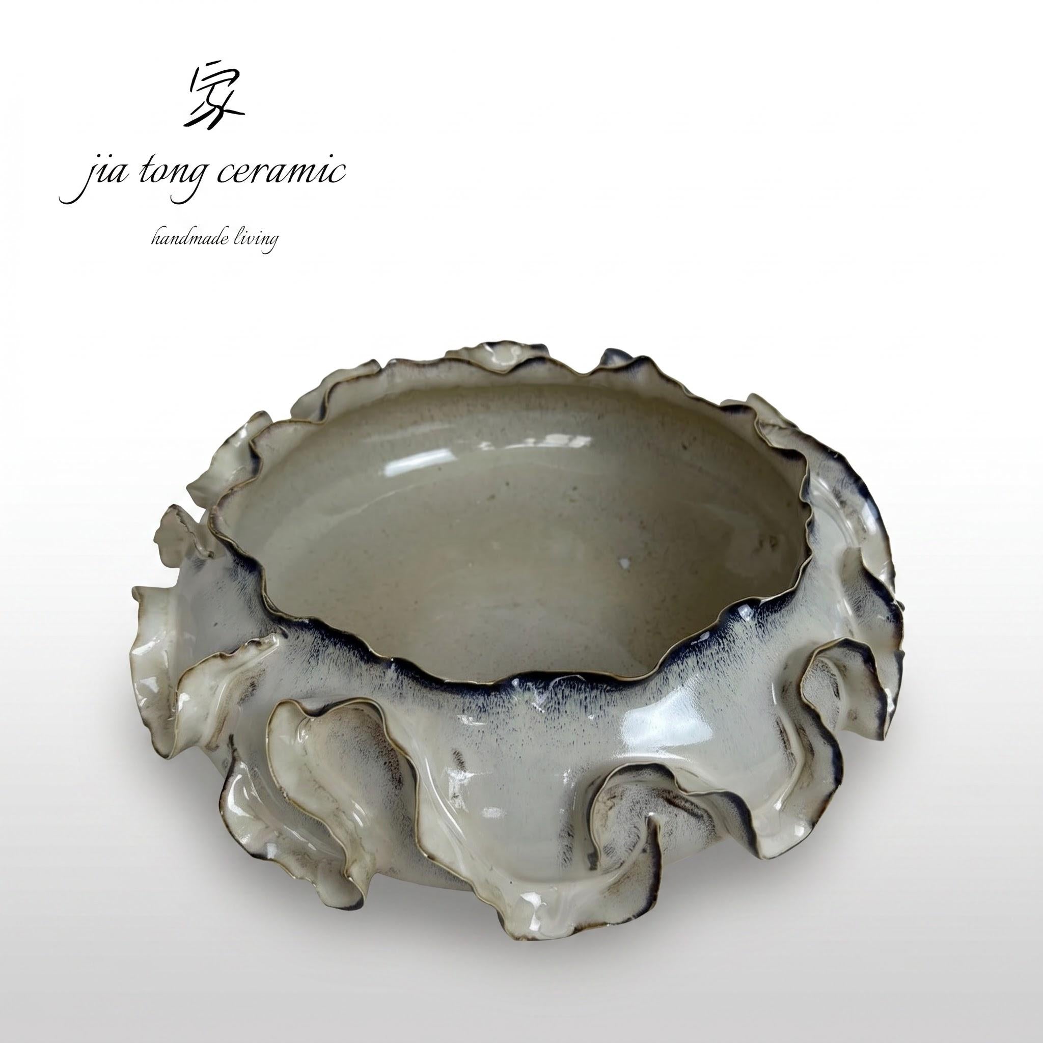 Handcrafted Ceramic Bowl & Tray