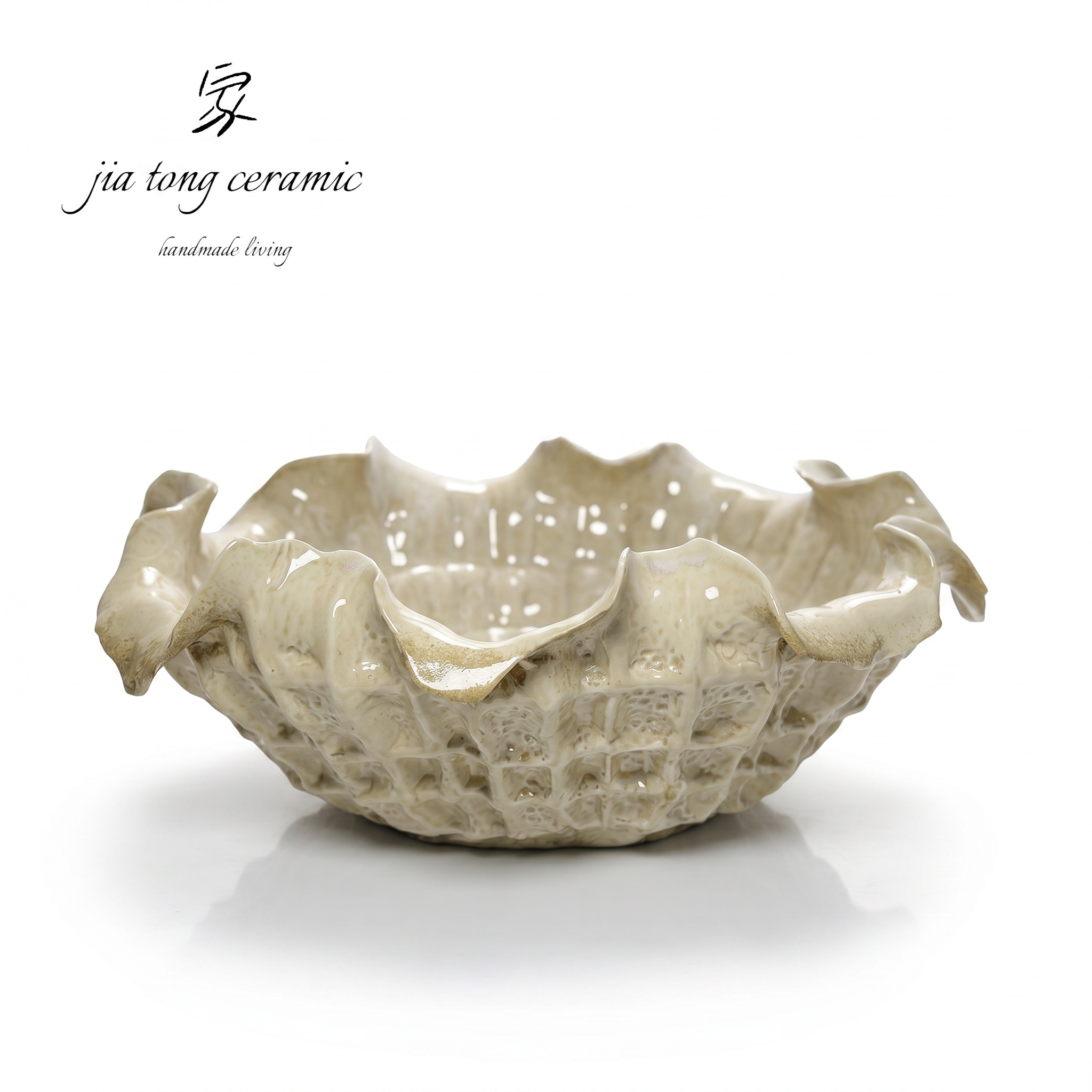 Handcrafted Ceramic Bowl & Tray