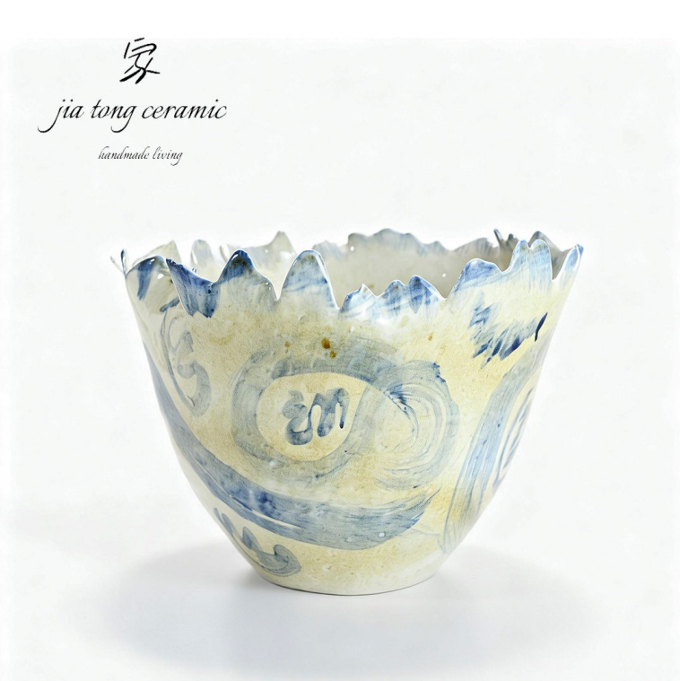 Handcrafted Ceramic Bowl & Tray