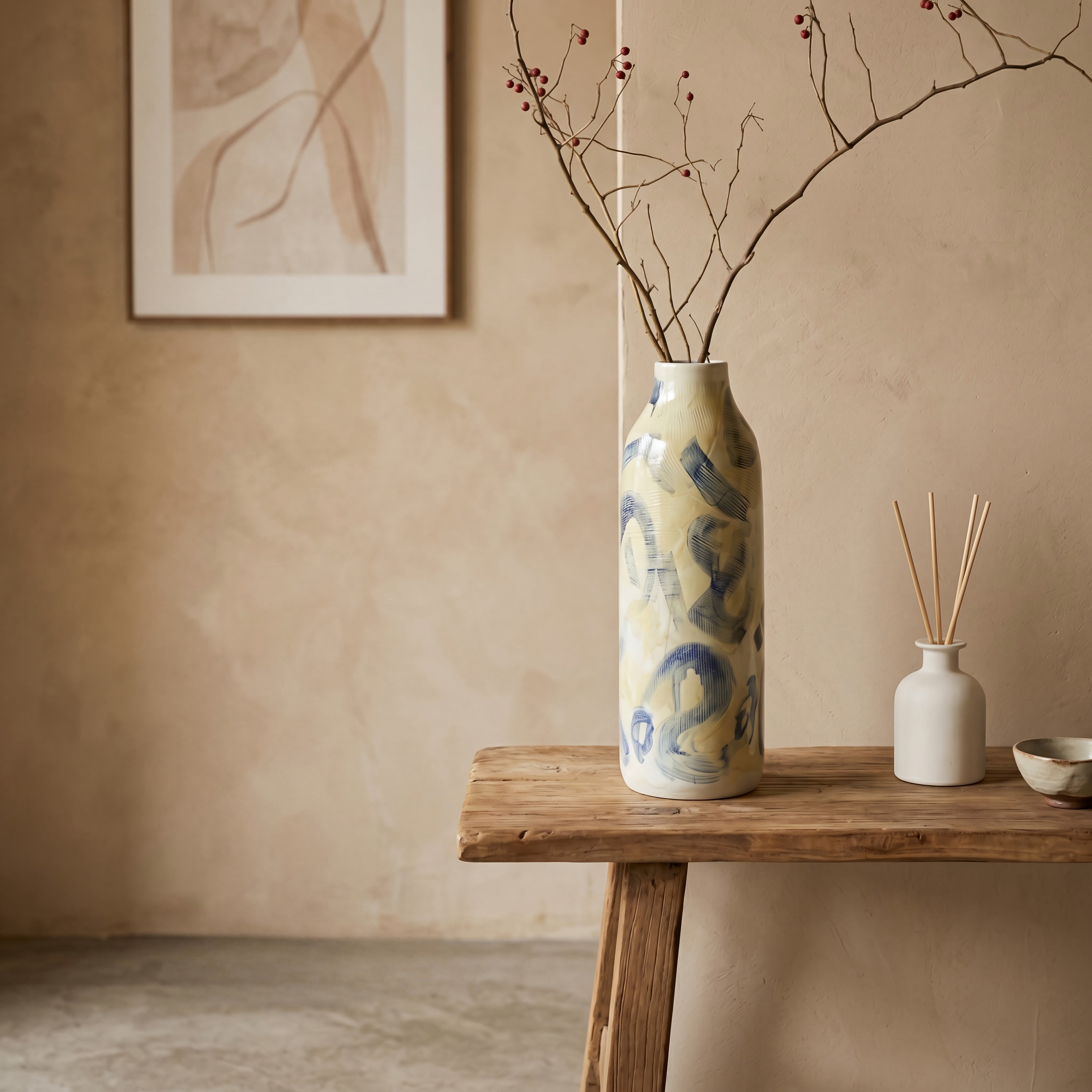 Yellow Ceramic Vase