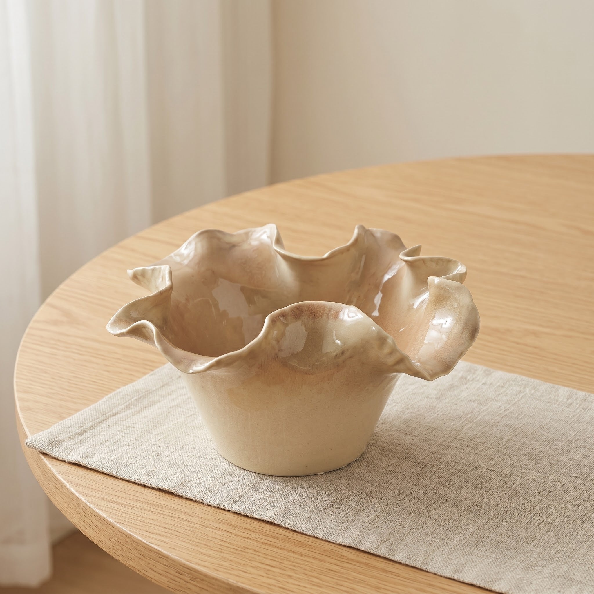 Handcrafted Ceramic Bowl & Tray