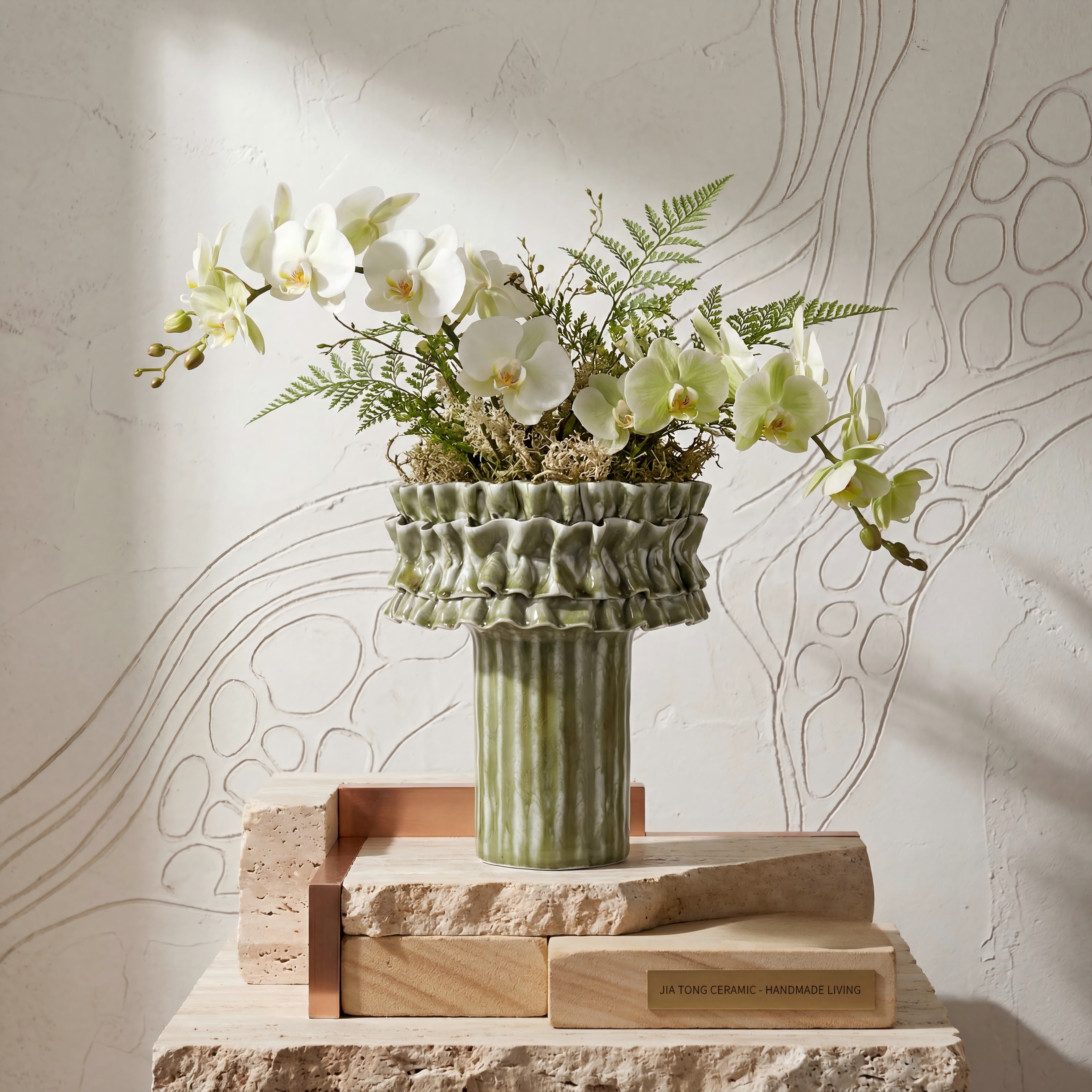 Handcrafted Ceramic Bowl & Tray