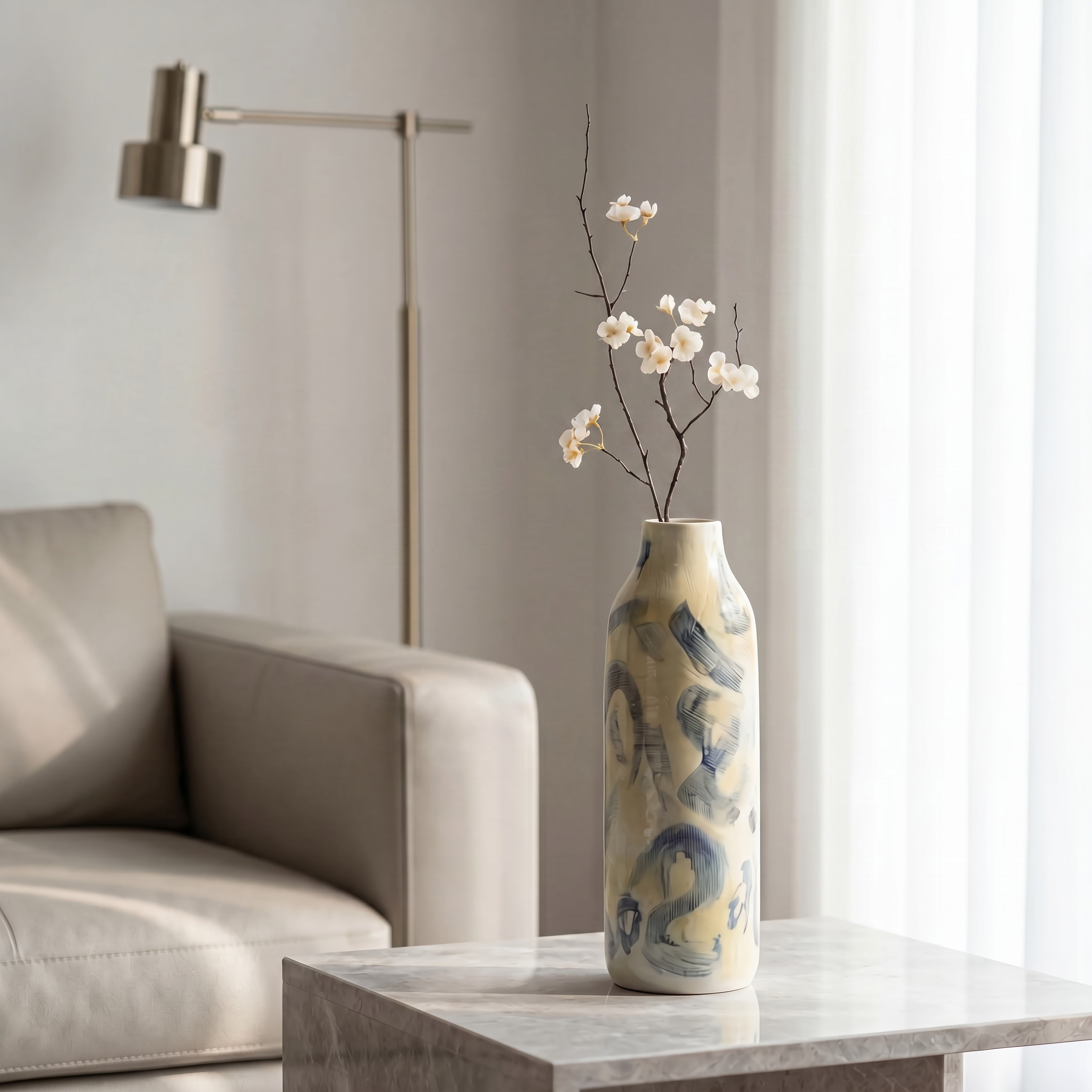 Yellow Ceramic Vase