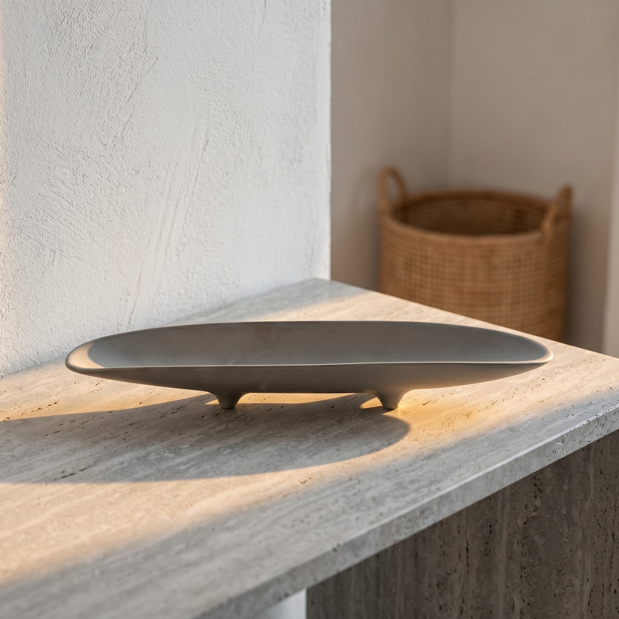 Handcrafted Ceramic Bowl & Tray