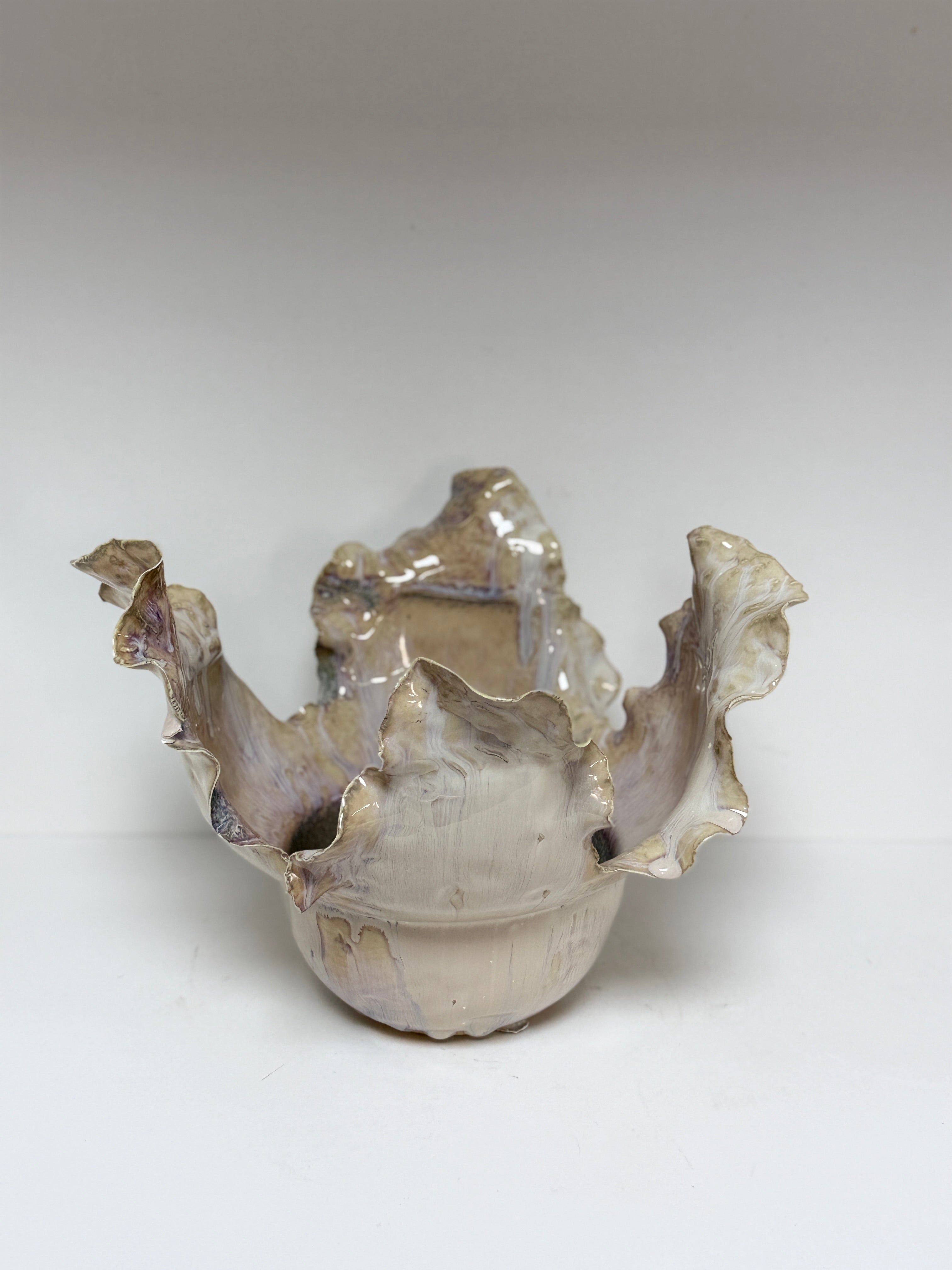 Handcrafted Ceramic Bowl & Tray