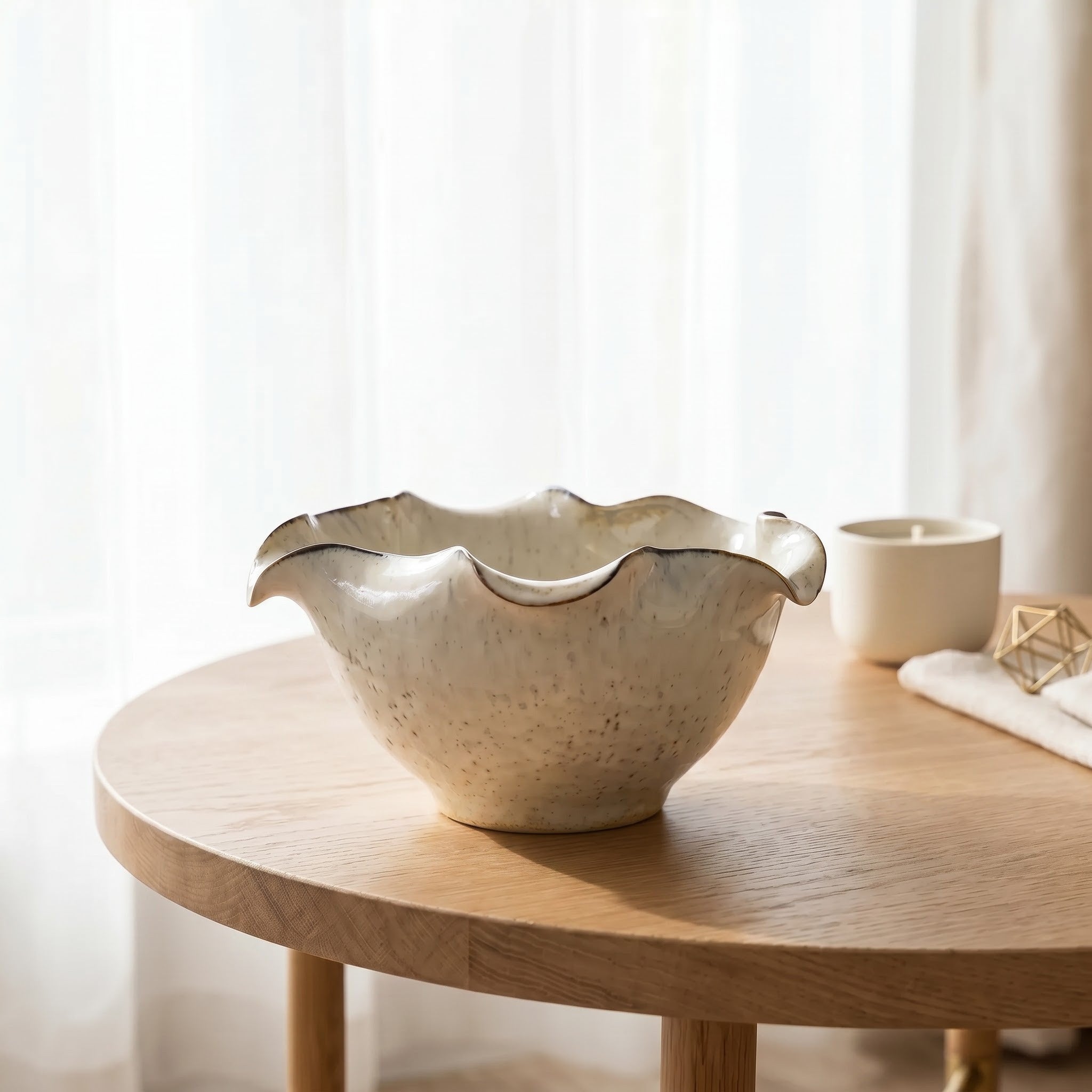 Handcrafted Ceramic Bowl & Tray